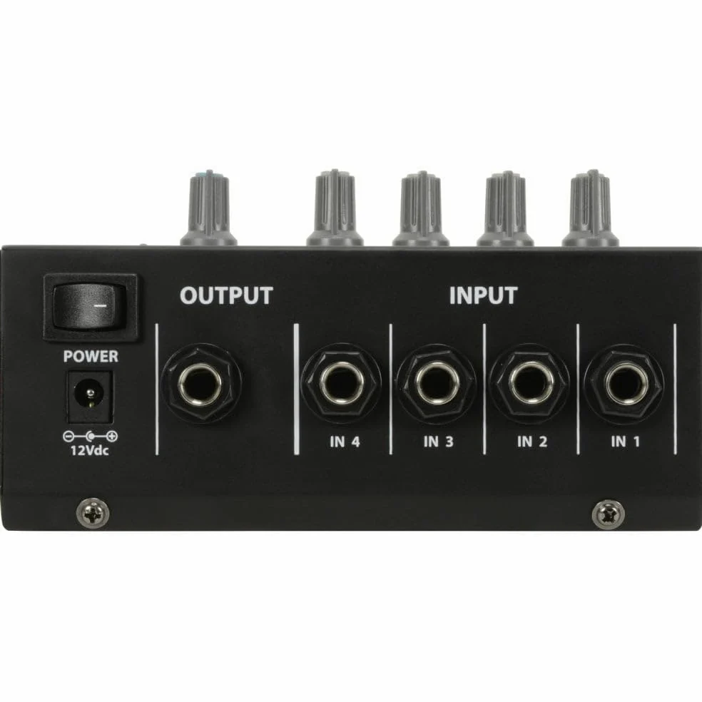 qtx MM41 Mini mixer microfono | 4 canali, nero