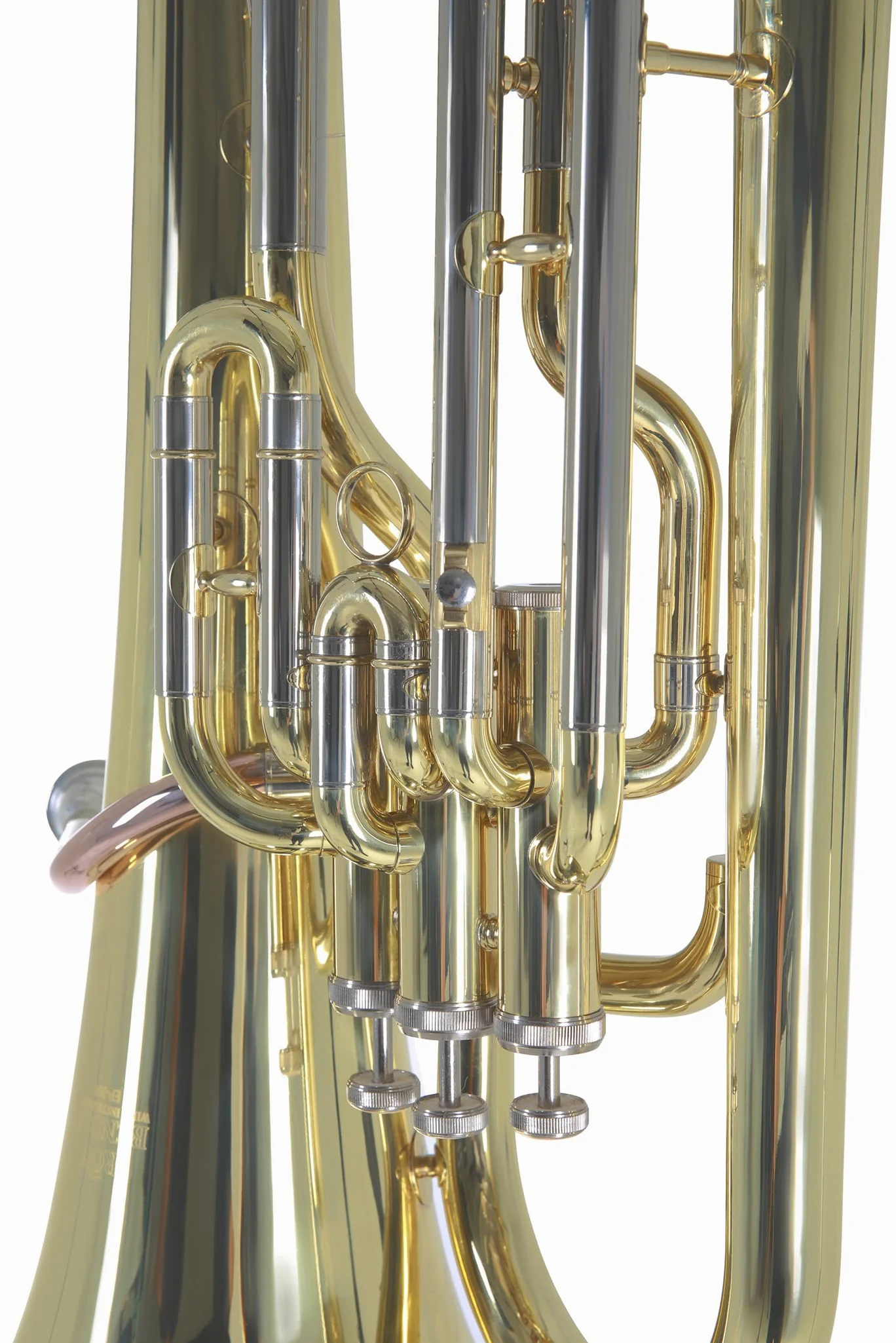 Roy Benson Bb-Euphonium EP-301 (strumento a fiato professionale, con leadpipe in ottone dorato, guide esterne in alpacca, valvole in acciaio inossidabile, con comoda custodia sagomata)