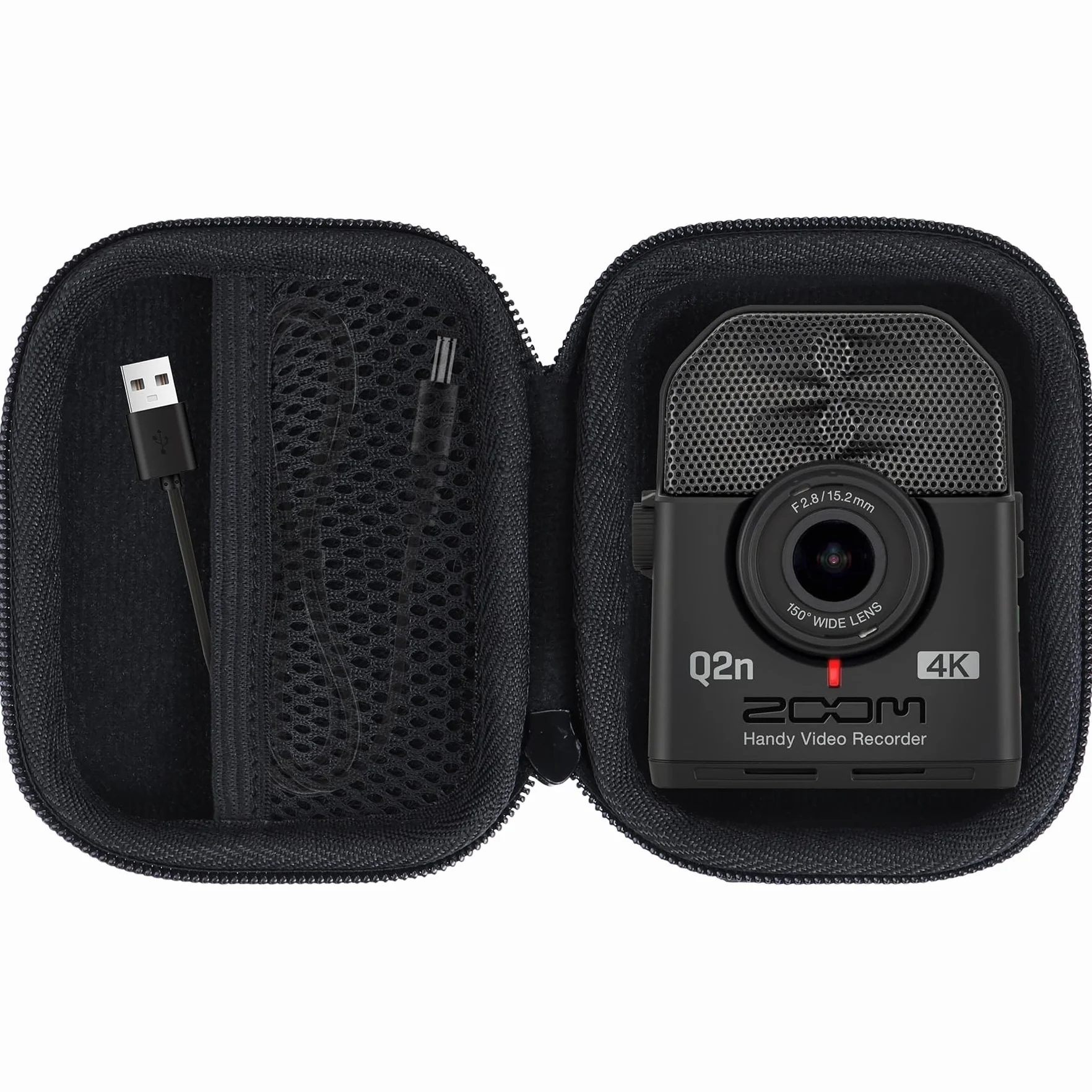 Lebakort ﻿Duro Viaggio Caso Custodia per Zoom Q2n-4K Handy Video Recorder