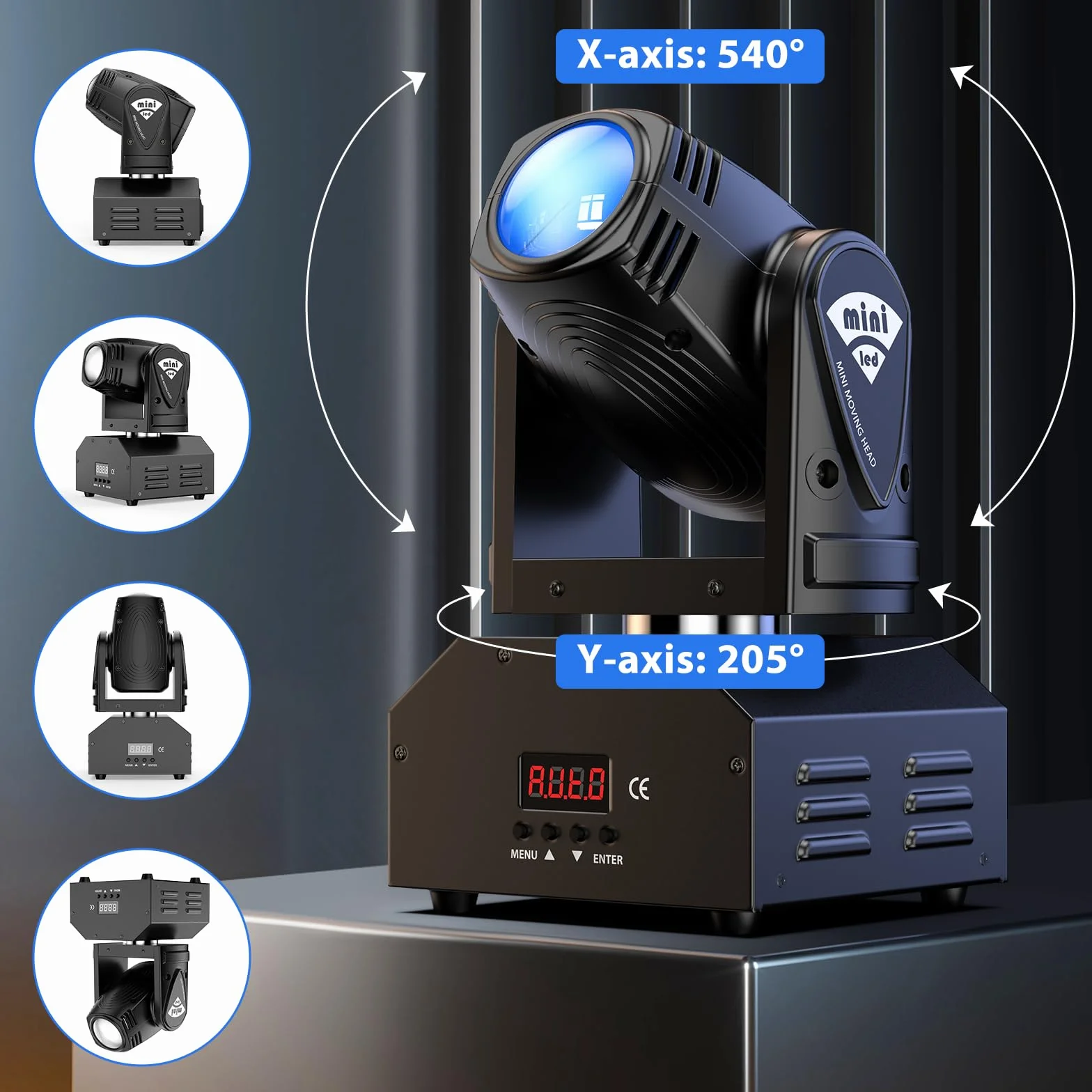 UKing 2 Pezzi Moving Heads RGBW Beam DMX512 Effetto Luce LED 11/13 CH per Feste, Controllata dalla Musica per DJ Discoteca Club Bar Illuminazione Palcoscenico