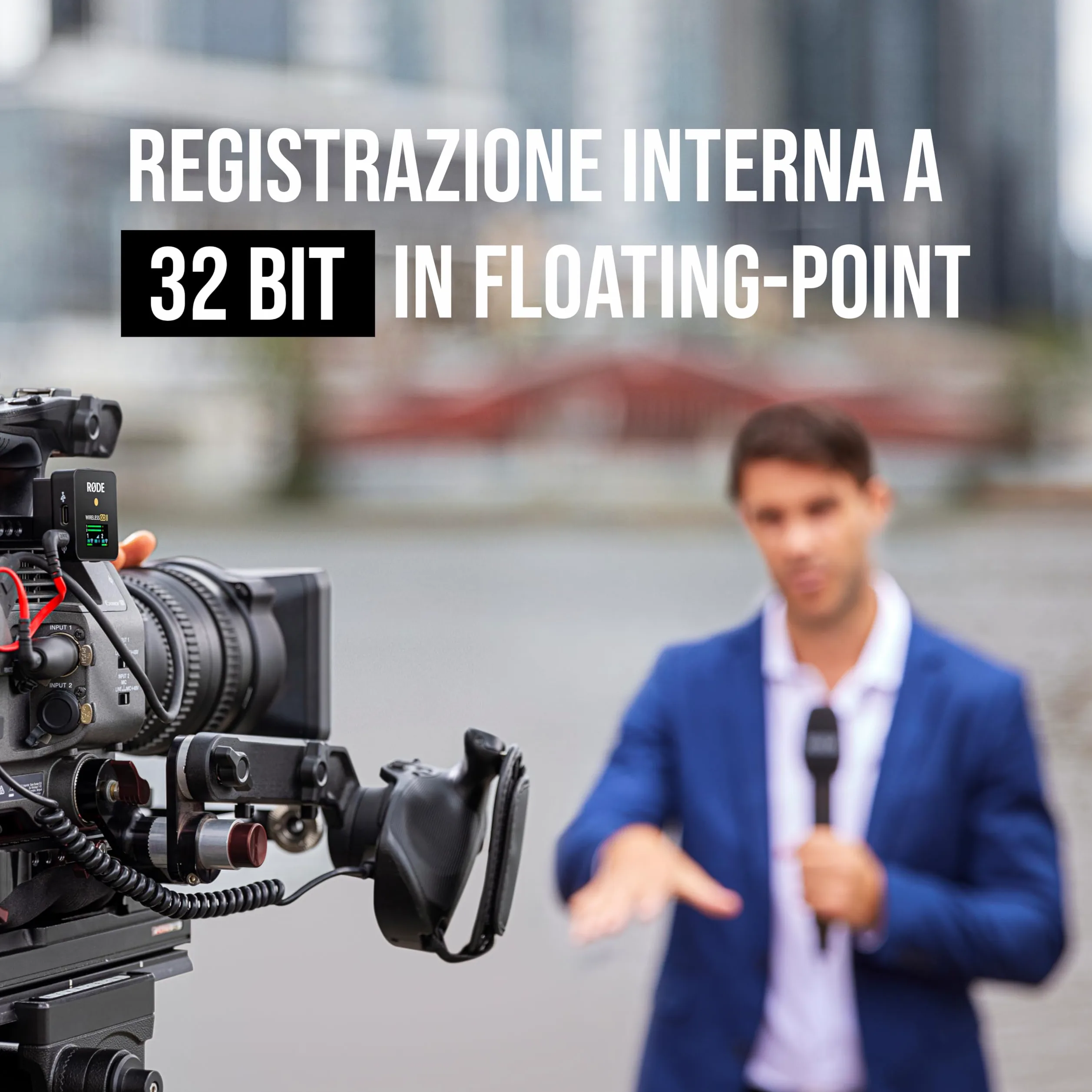 RØDE Interview PRO, microfono a condensatore palmare wireless con capsula di livello broadcast e registrazione integrata a 32-bit float per creazione di contenuti, media e interviste