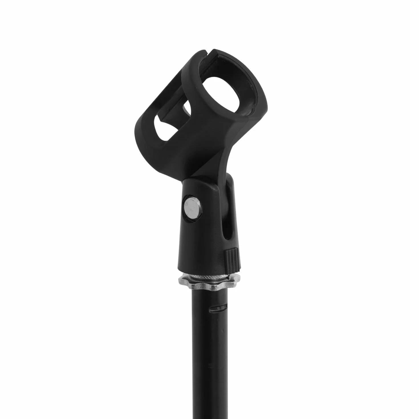 TIGER MCA21-BK Asta per microfono dritta con base treppiedi - Asta microfono regolabile - Nera | Treppiede Base Regolabile Mic Stand - Nero