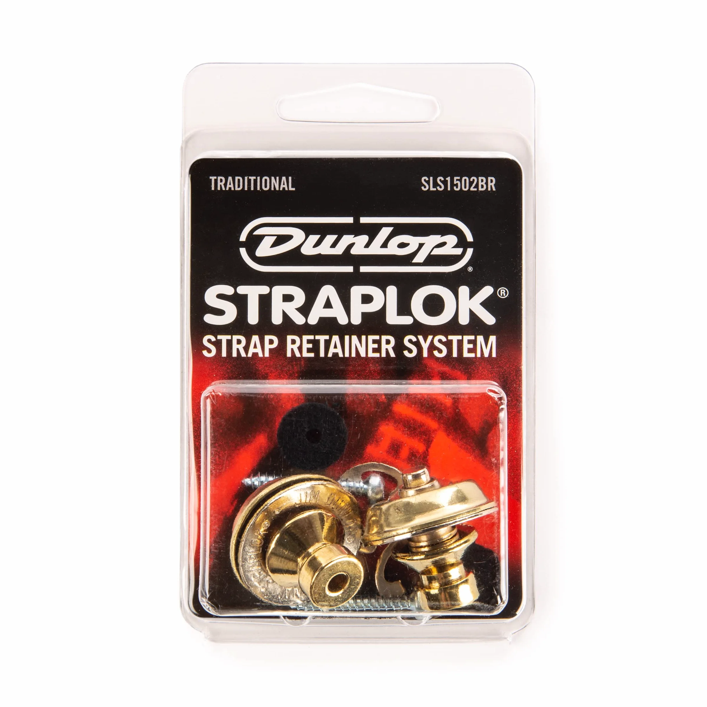 Jim Dunlop Straplock tradizionale, in ottone