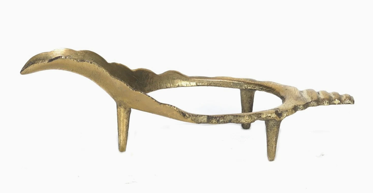 ASHIRWAD Ottone Shankh Stand valampuri Sangu Shankha Dakshinavarti Vamavarti Metallo (Stand-5)