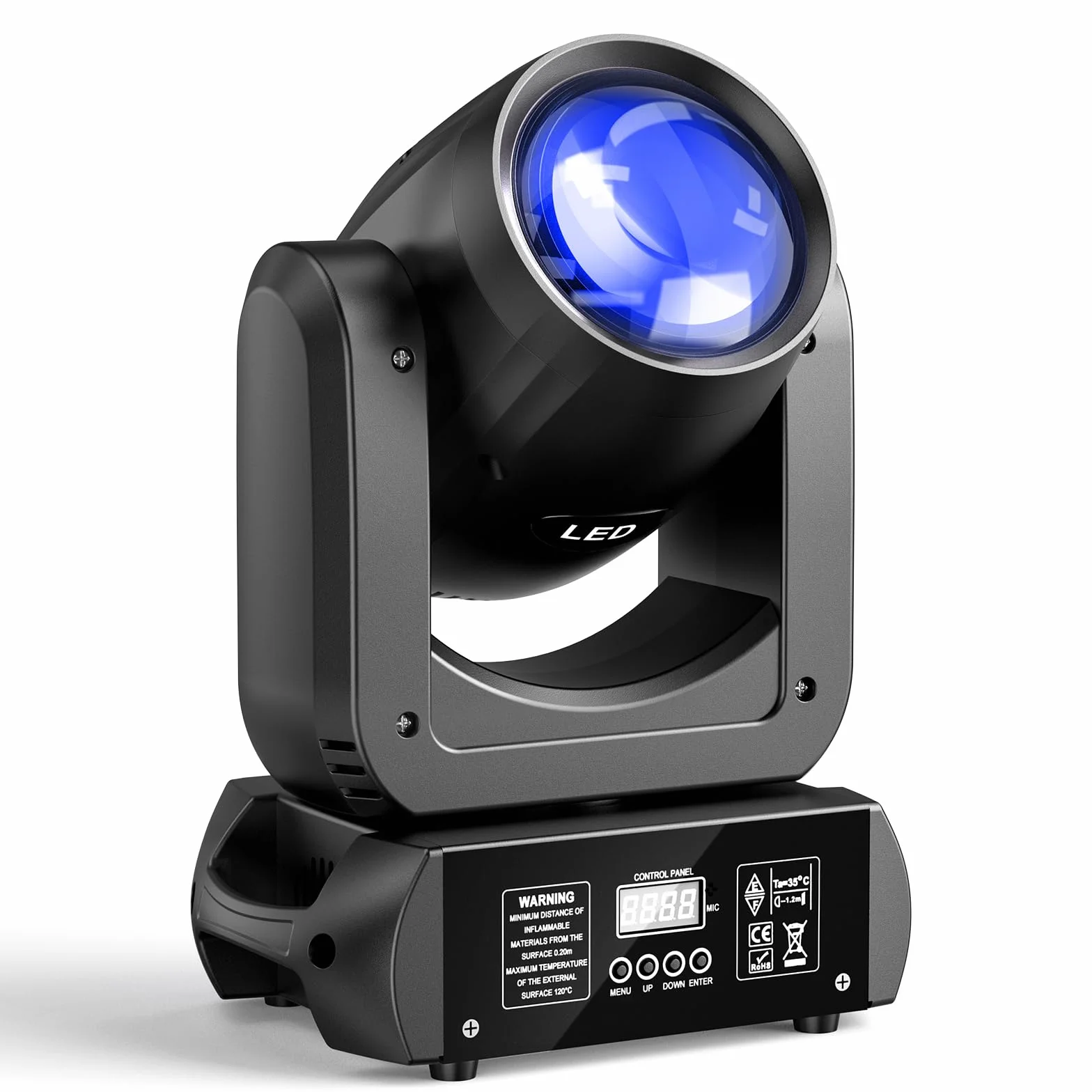 150W Teste Mobili LED RGBW Luci DJ Palco dmx512 Luce Discoteca Moving Head Spot Beam 18 Prisma per Matrimonio Bar Club Natale Halloween