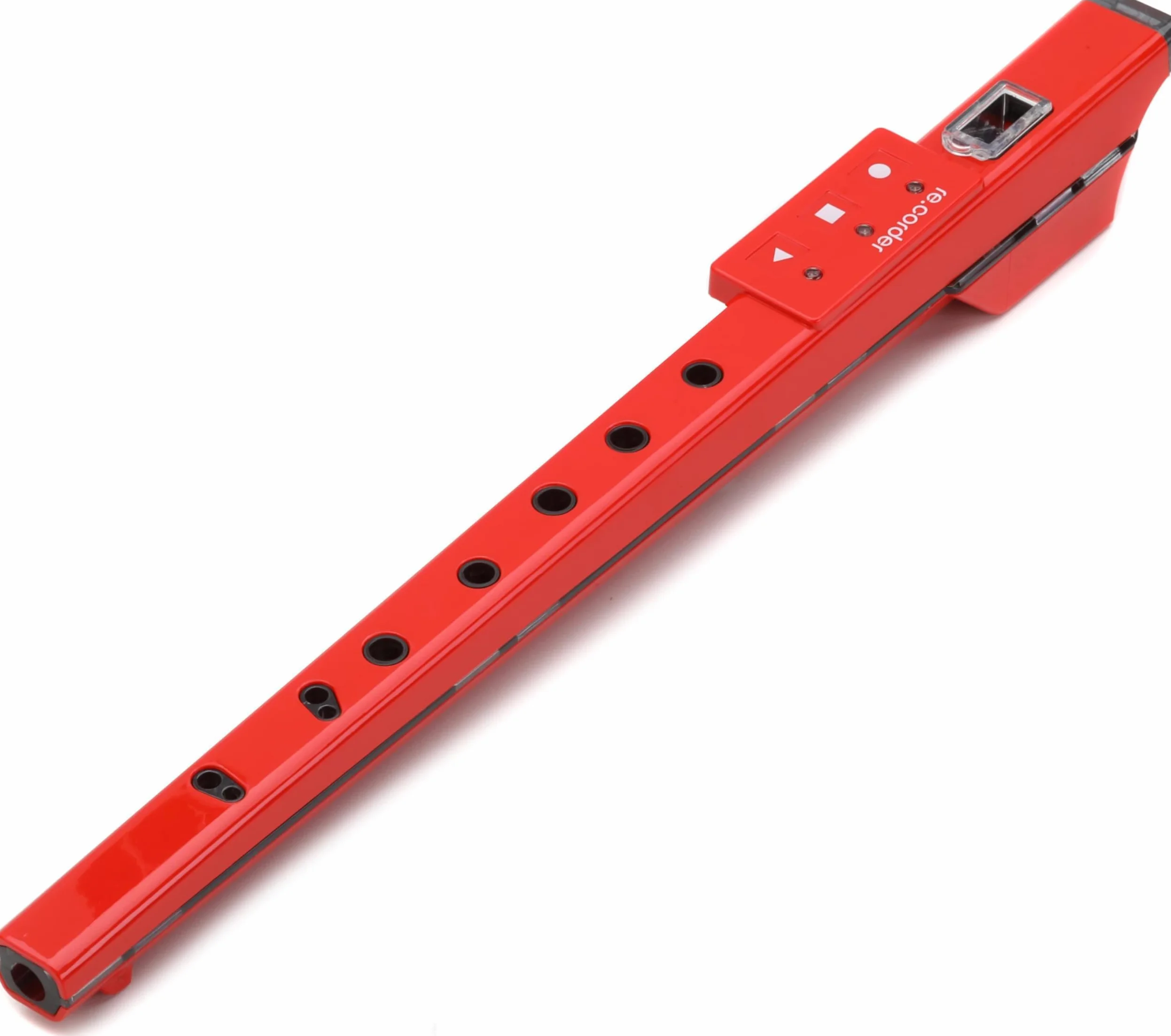 ARTinoise re.corder,flauto acustico digitale e controller MIDI wireless,App mobile 32 timbri,spartiti e esercizi su basi musicali,diteggiature personalizzabili,4 modalità di riproduzione (ROSSO)