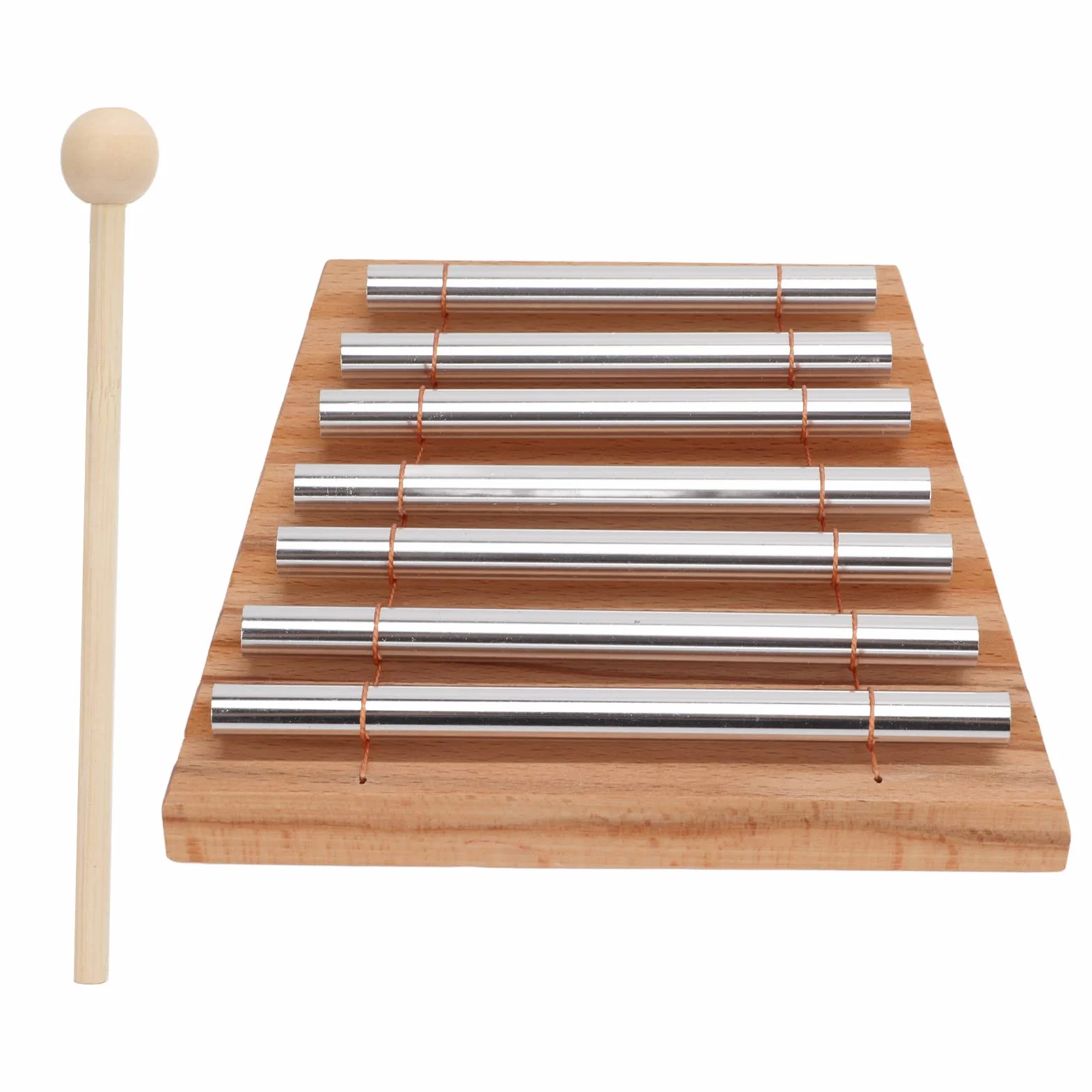VGEBY 7 Tone Hand Chimes, Energy Chime Percussion Hand Bell Strumento a Percussione con Martello per la Preghiera in Classe Yoga Music