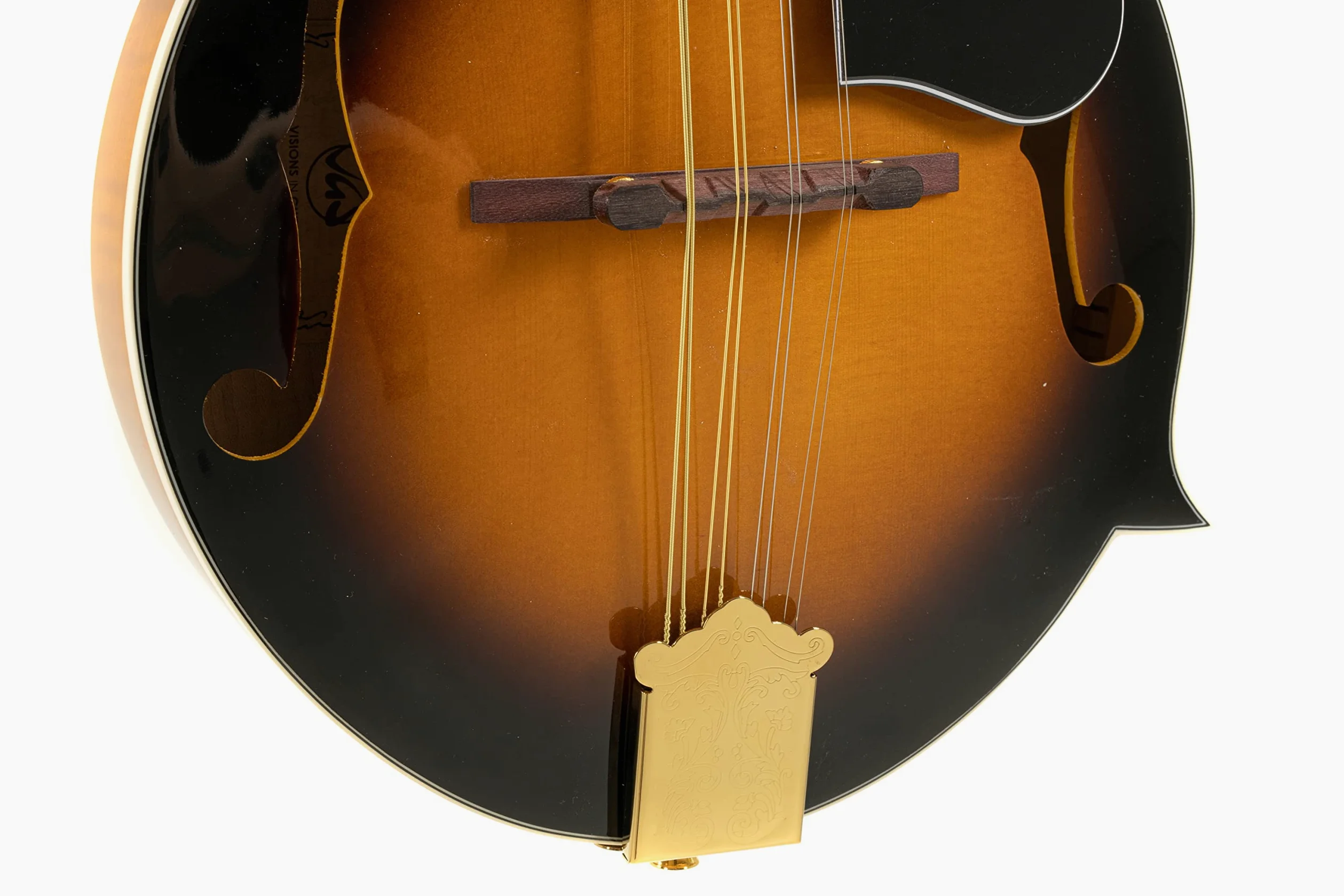 GEWA Mandolino F-2 Premium - Tavola armonica in abete massello - Fondo/fasce in acero massello - Fondo marezzato - Incl. custodia Premium - Finitura lucida Vintage Sunburst