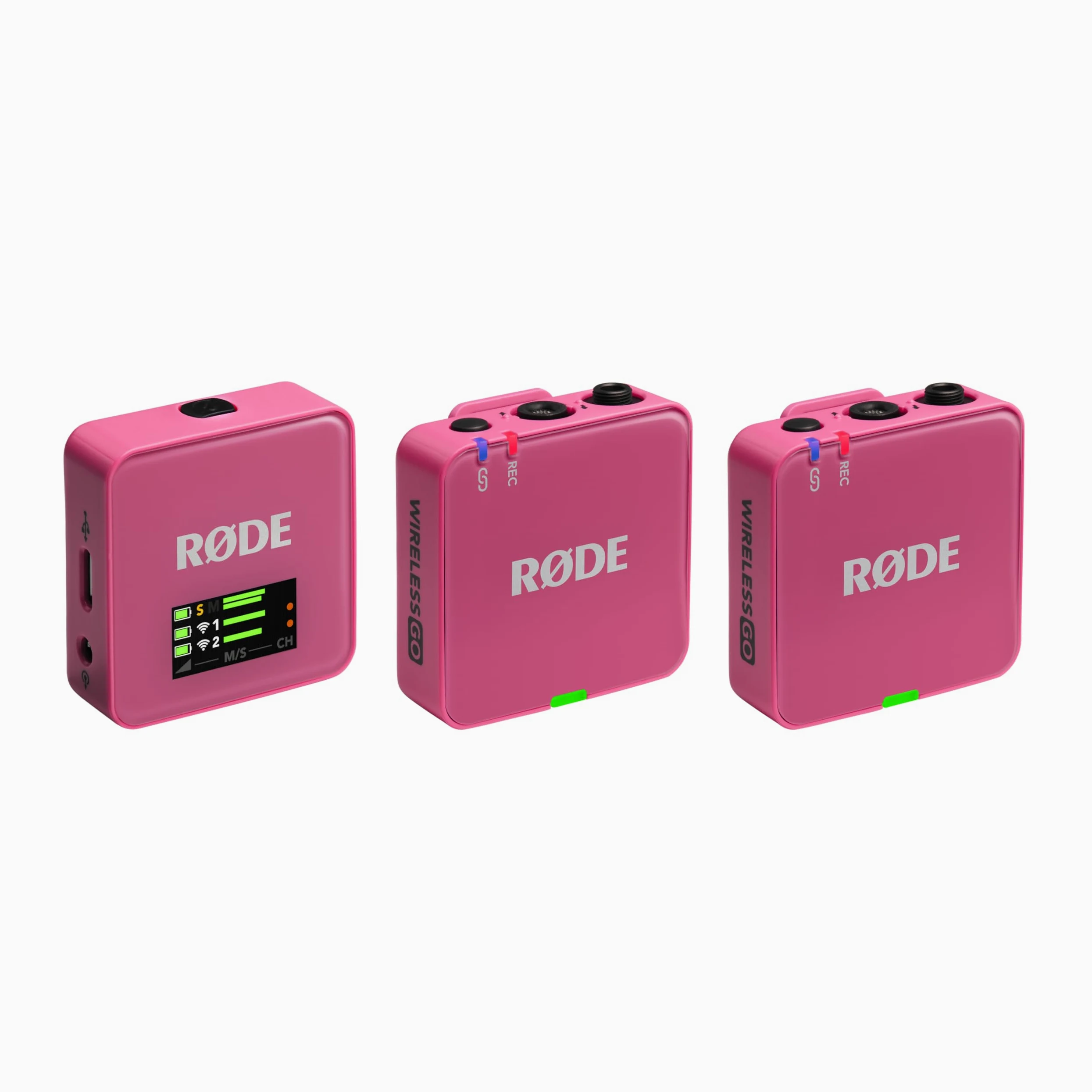RØDE Wireless GO (Gen 3) – Microfono wireless compatto – Audio cristallino, registrazione a 32 bit float, controllo automatico del livello, per telefoni, fotocamere e computer (Rosa)