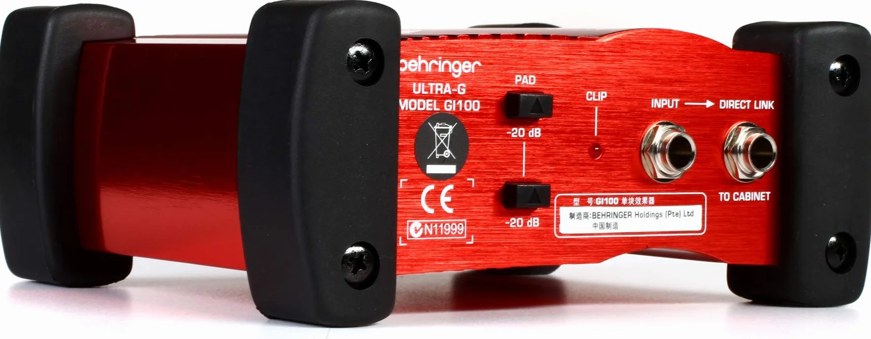 Behringer GI100 Ultra-G Di-Box Attiva con Simulatore Cabinet 4x12"