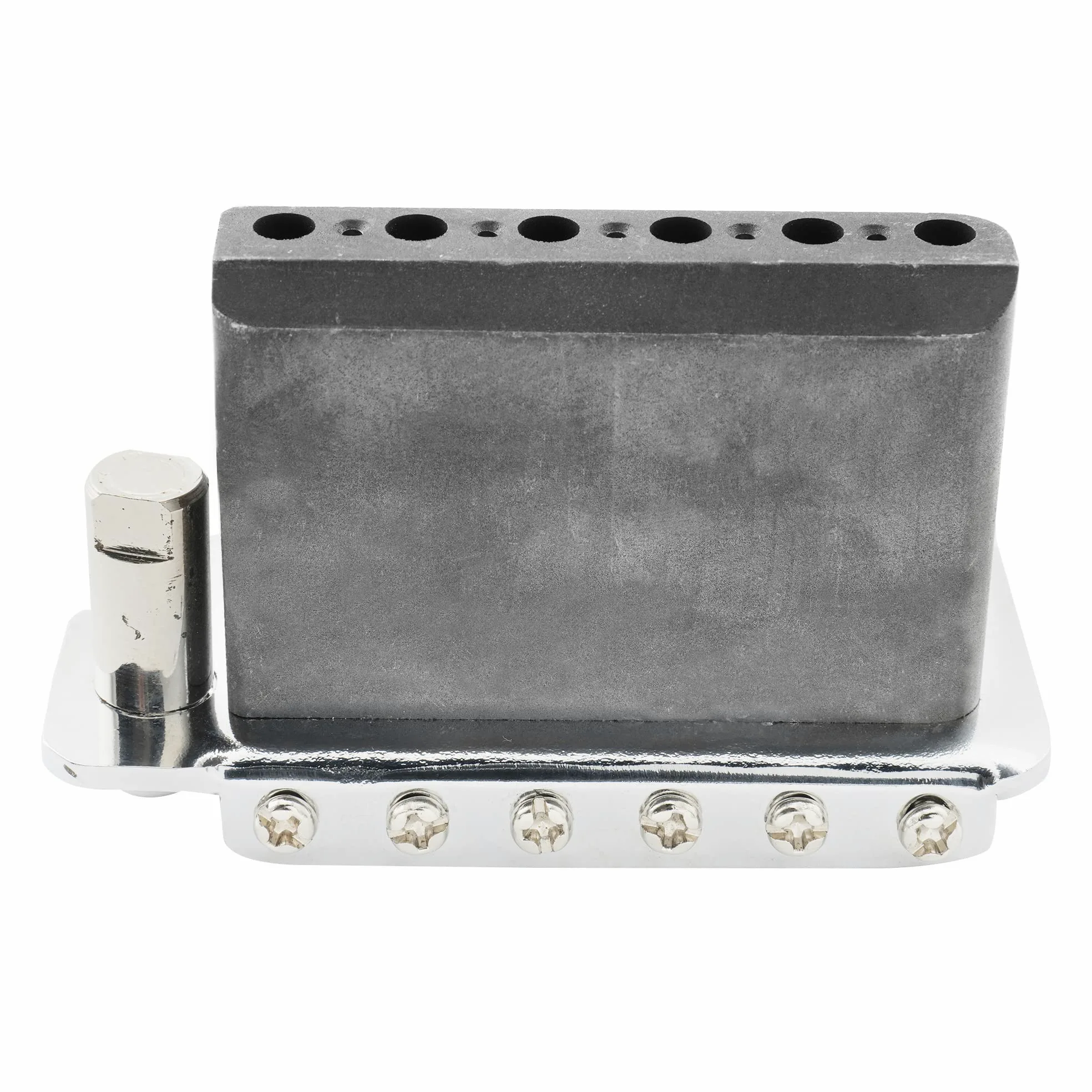 Musiclily Pro 52,5mm Ponte Tremolo 2 Pivot Selle in Acciaio per Chitarra Elettrica American Strat, Cromato