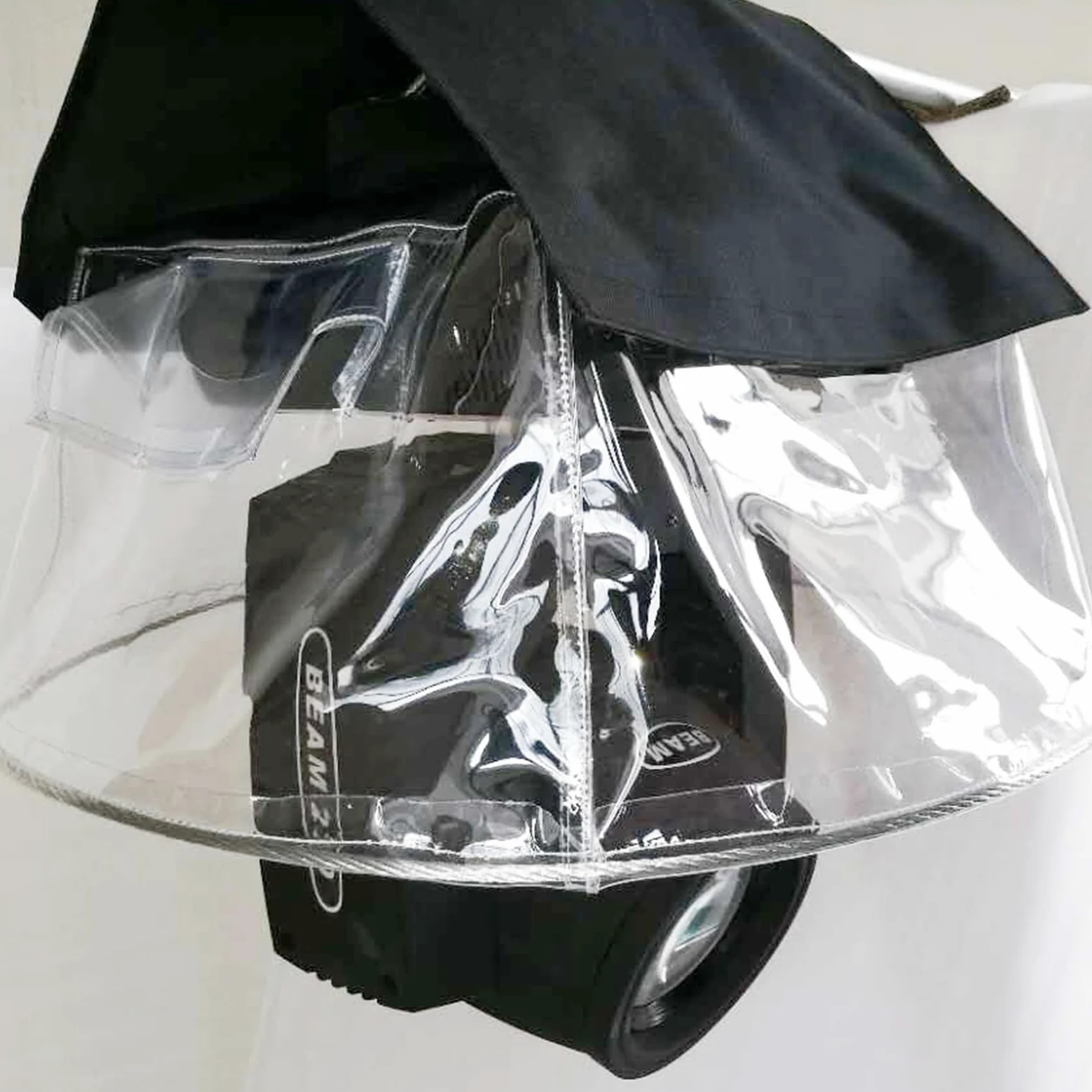 Copertura antipioggia per testa mobile, copertura impermeabile per testa mobile, copertura per fascio 7R per luci mobili impermeabili (4 pezzi trasparenti)
