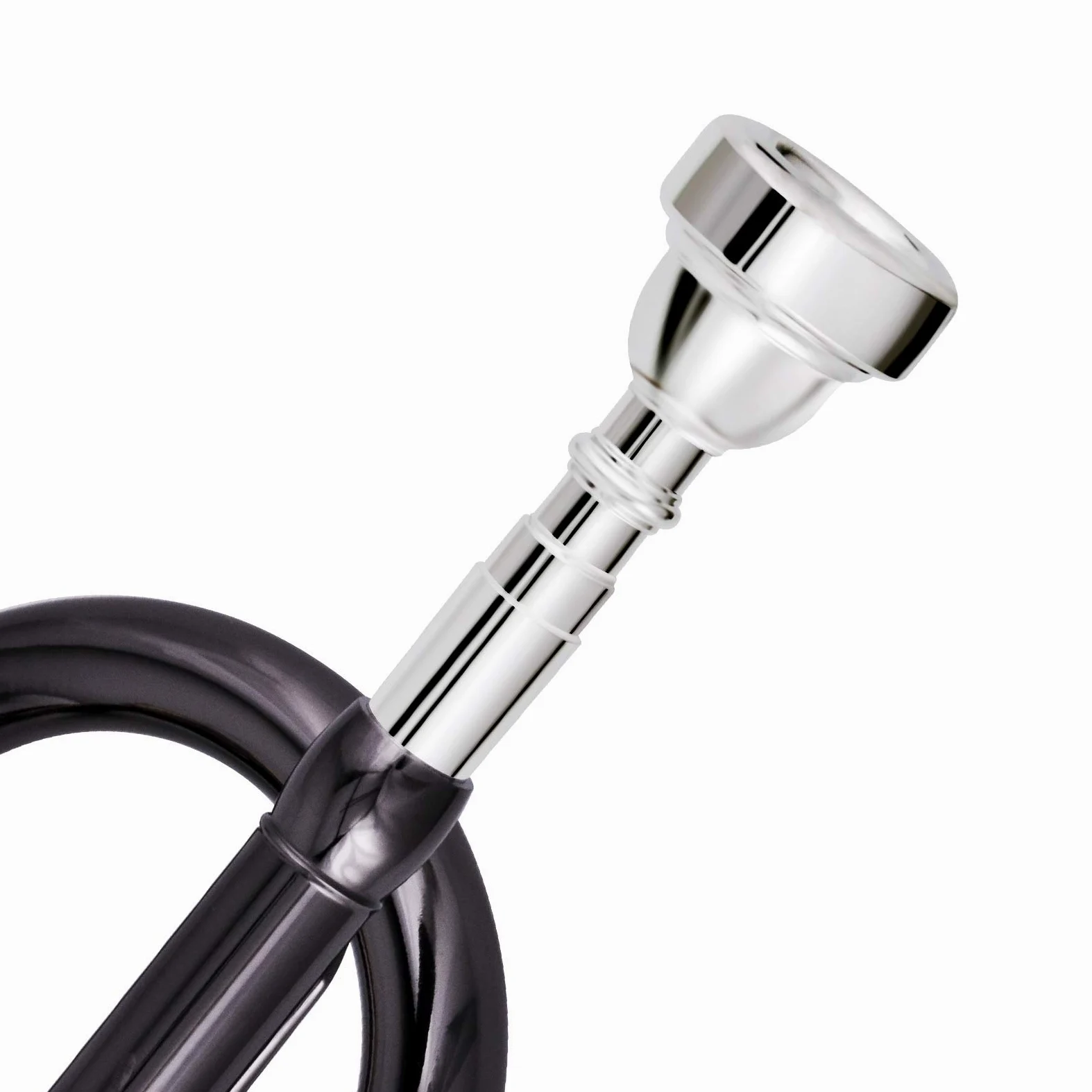 EastRock Bocchino per tromba placcato argento 3C, Bb tromba di ricambio in ottone per principianti giocatori professionisti (3C)