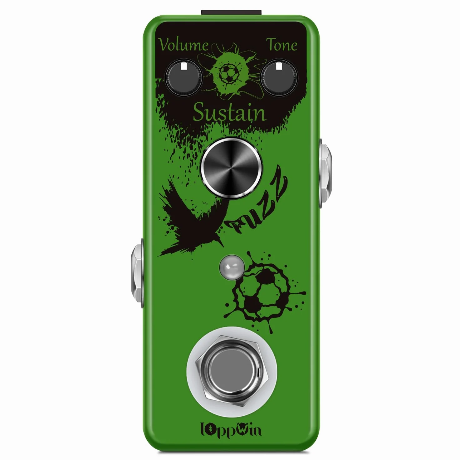 Fuzz Buff - Pedale per effetti per chitarra, tonalità leggendaria dolce fuzz, rivestimento in metallo, True Bypass, mini formato (DC 9 V)