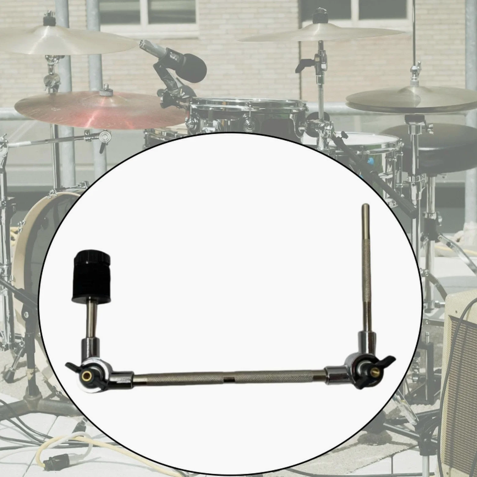 Generic Attacco per Piatti, Supporto per Morsetto per Piatti, Morsetto per Set di Batteria Regolabile, Morsetto di Estensione per Tamburo per Parti di Strumen, S