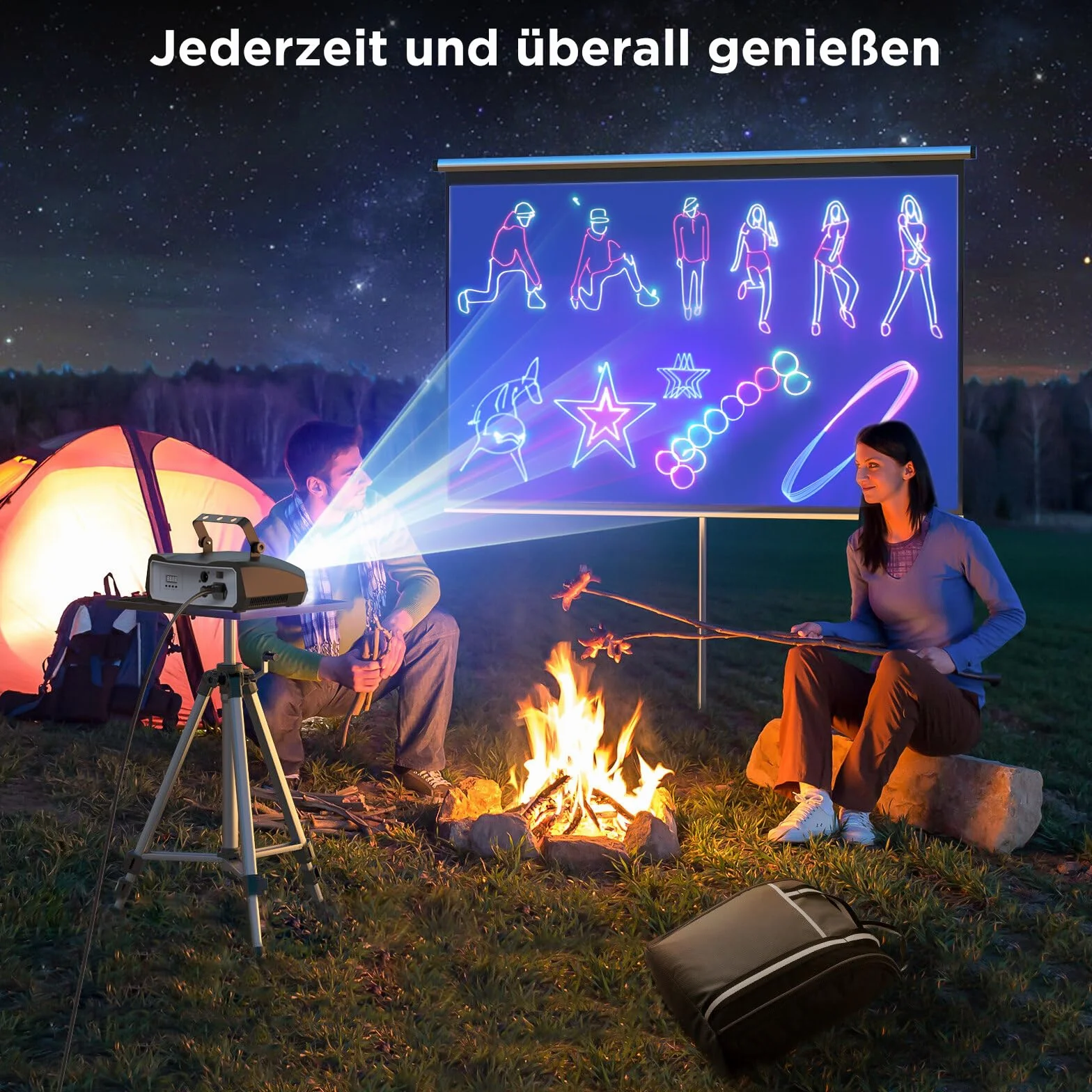 luce da festa, animazione 3D faidate luce da discoteca DJ con app Bluetooth, luce di animazione e DMX512, adatta per feste, club, bar, Halloween, Natale