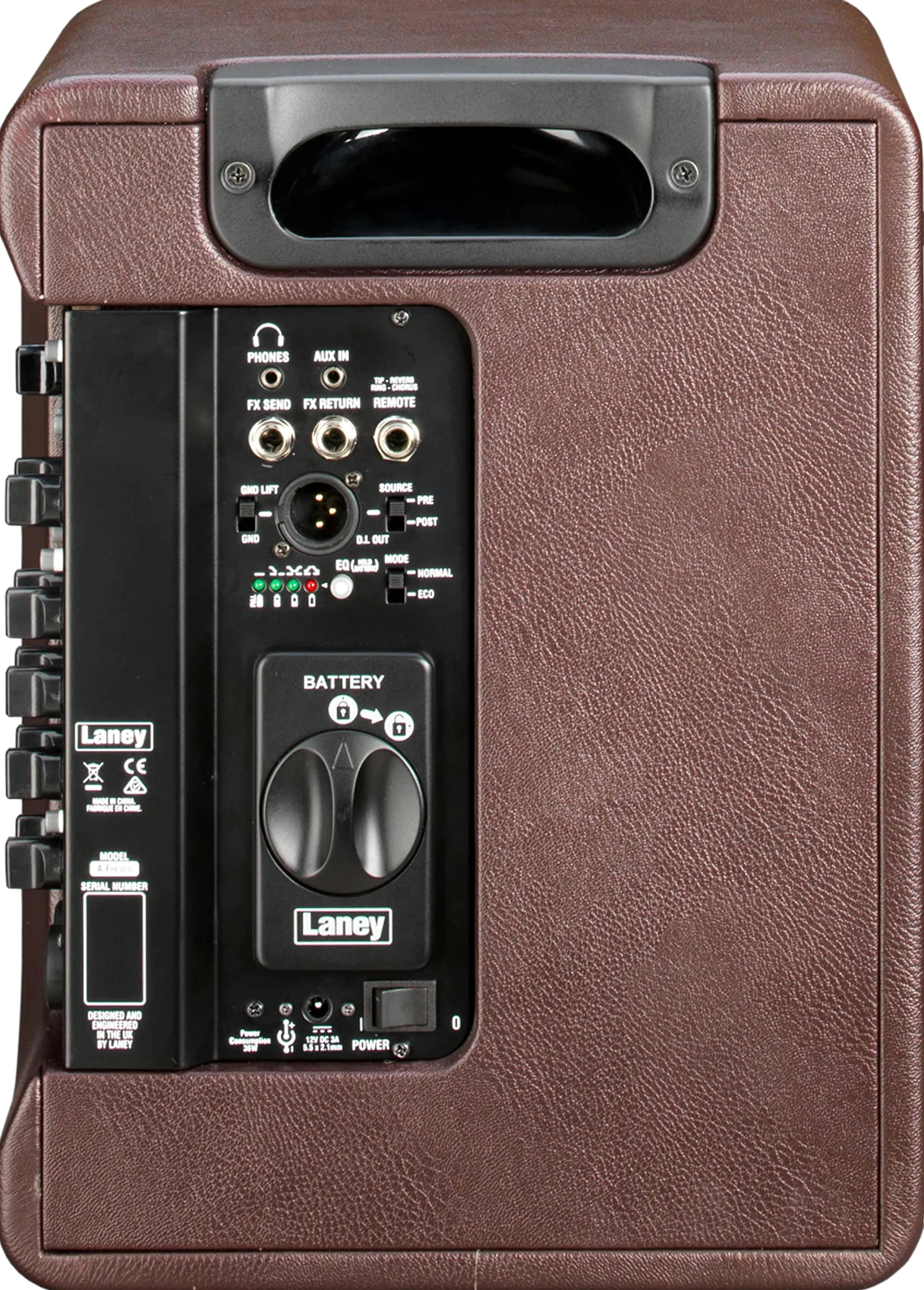 Laney A Series A-FRESCO-2 - Acoustic Instrument Combo Amp - 60W - Rechargable Li-Ion Battery Power