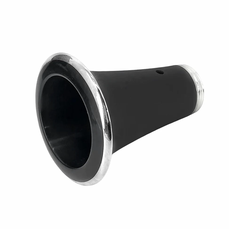 Clarinetto in Ebonite Nero con Chiave di Do, 17 Tasti Nichelati, Borsa da Trasporto e Kit di Cura Professionale Clarinetto di Tuning C con 2 Barre per Principianti e Orchestrine Include