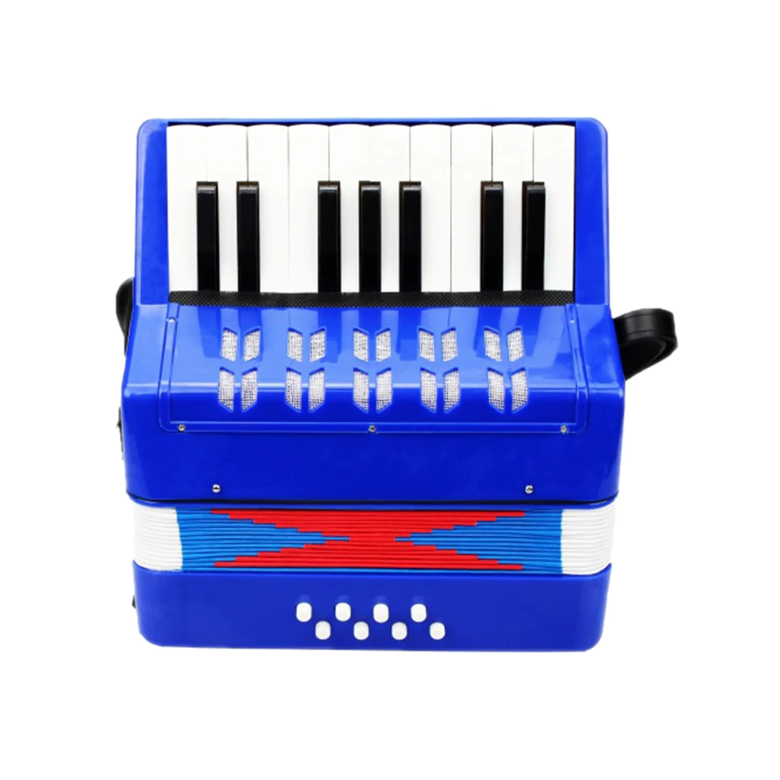 Btuty Fisarmonica 17 tasti 8 basso pianoforte strumento musicale per principianti regalo di compleanno (blu)