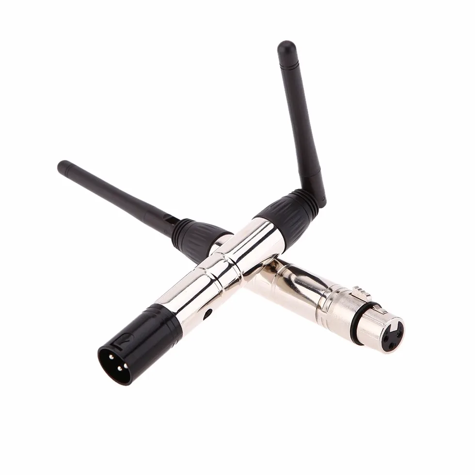 Lixada DMX512 2.4G - Unità di emissione e ricezione senza fili per controllo luci a LED