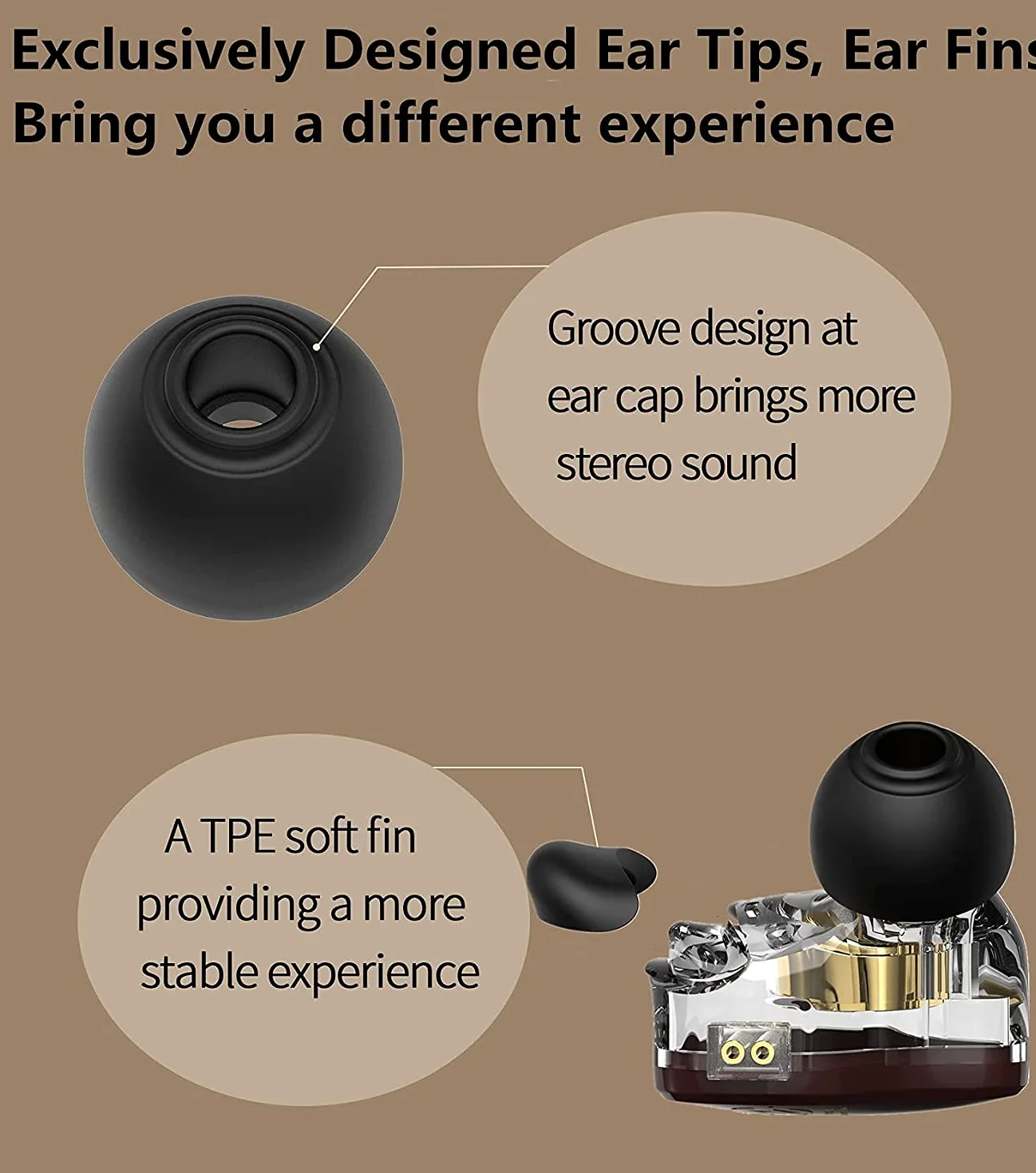 Yinyoo - Cuffie con monitor in ear CCZ, con funzione CCZ, con sistema audio HiFi Bass 1DD, per musicisti, palcoscenico, batterista per palestra, allenamento, corsa, chiesa