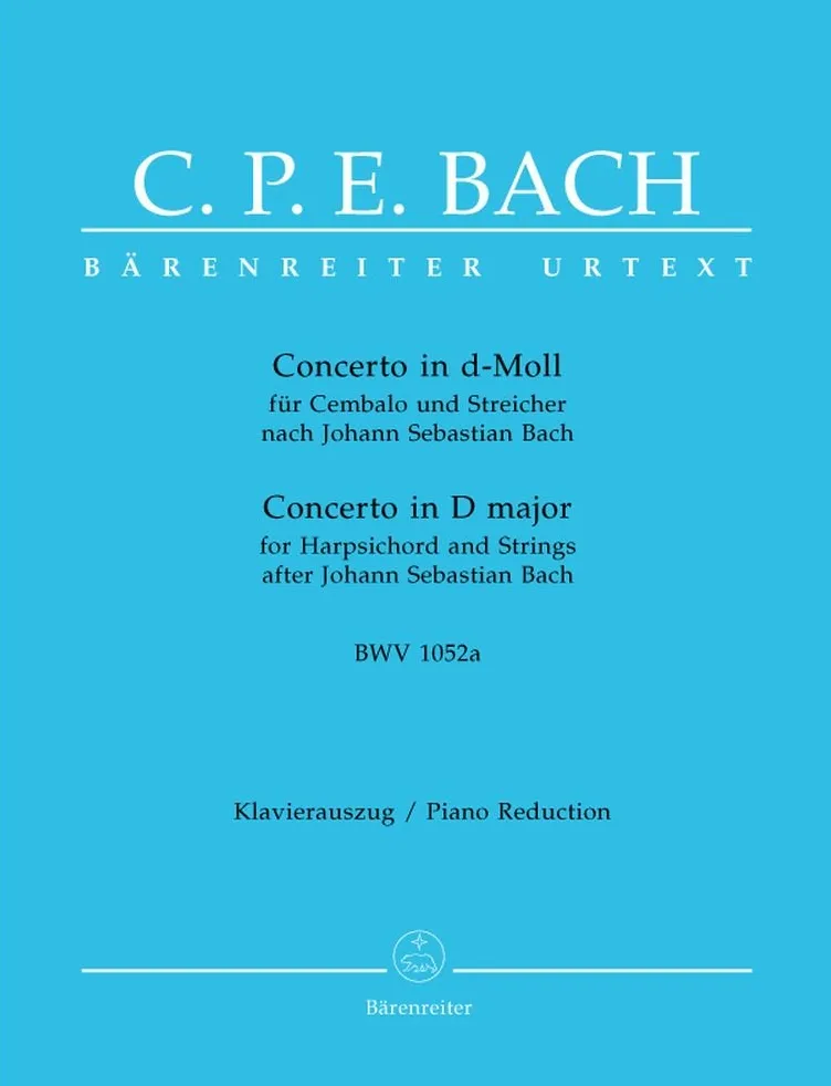 BACH C.P.E. - Concerto in Re minore (BWV:1052a) per 2 Piani a 4 mani (Urtext) (Breig)