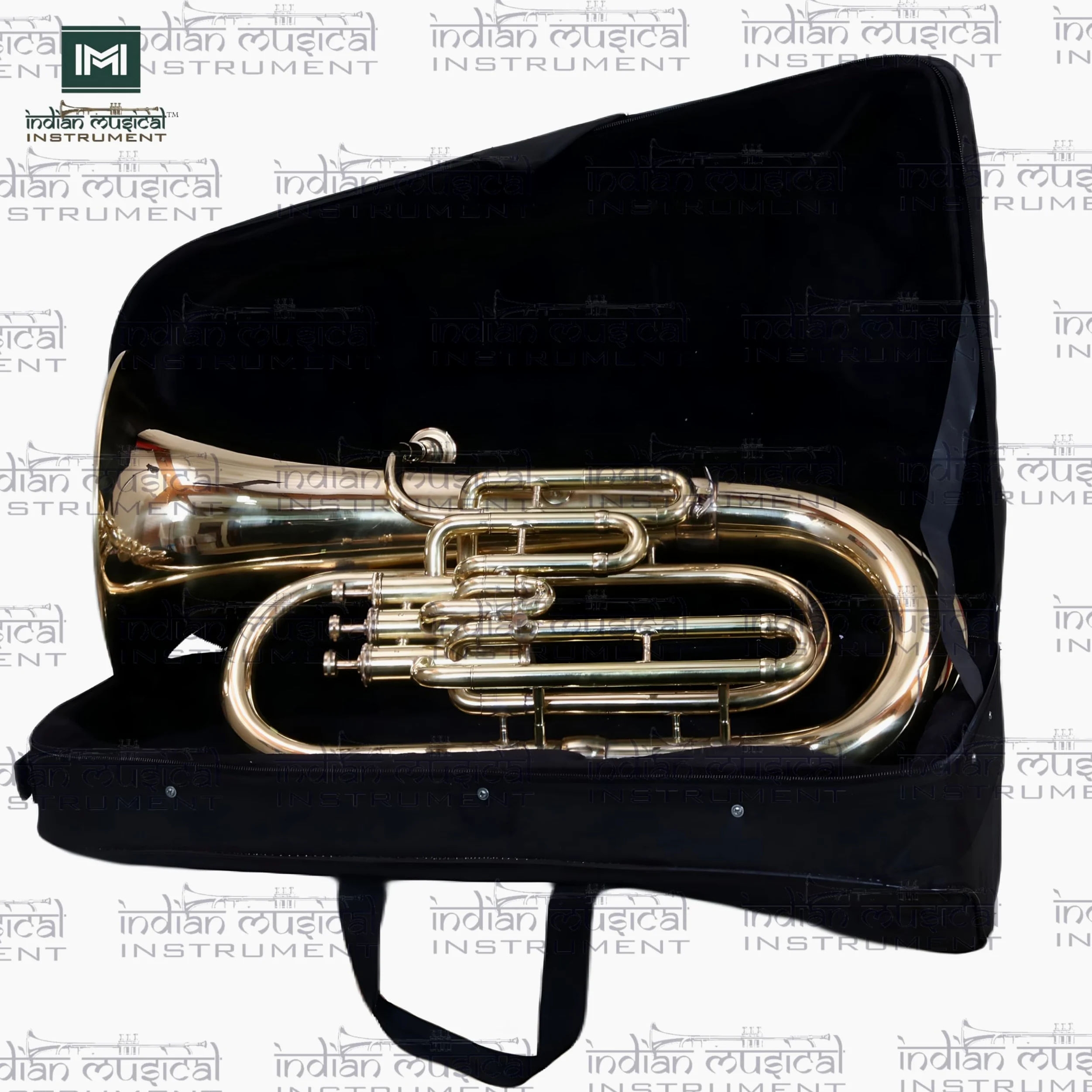 Euphonium - Strumento a 3 valvole in ottone con tono caldo, valvole lisce, per musicisti e studenti.