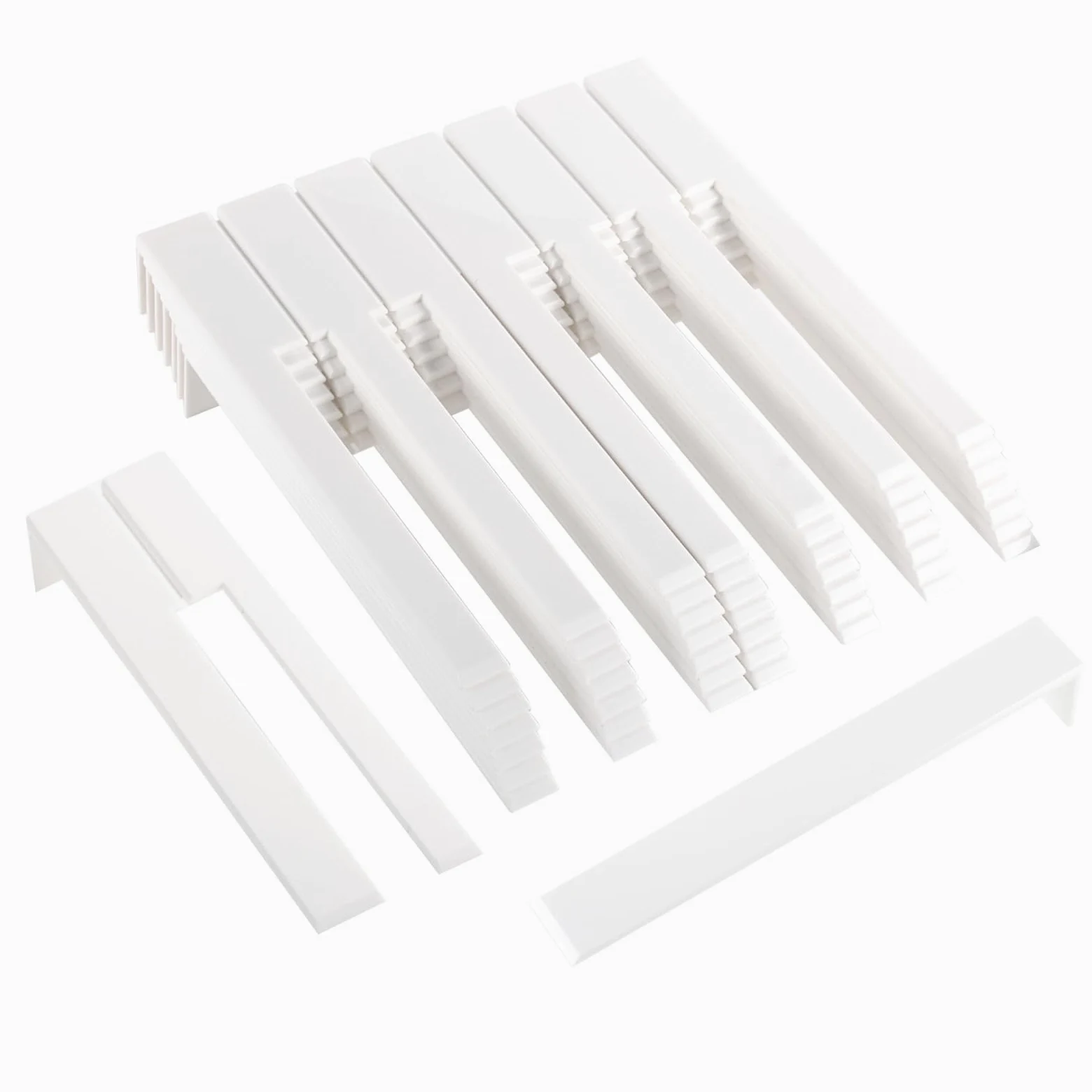 Vagias Keytops - Kit di sostituzione per pianoforte in plastica ABS bianco lucido