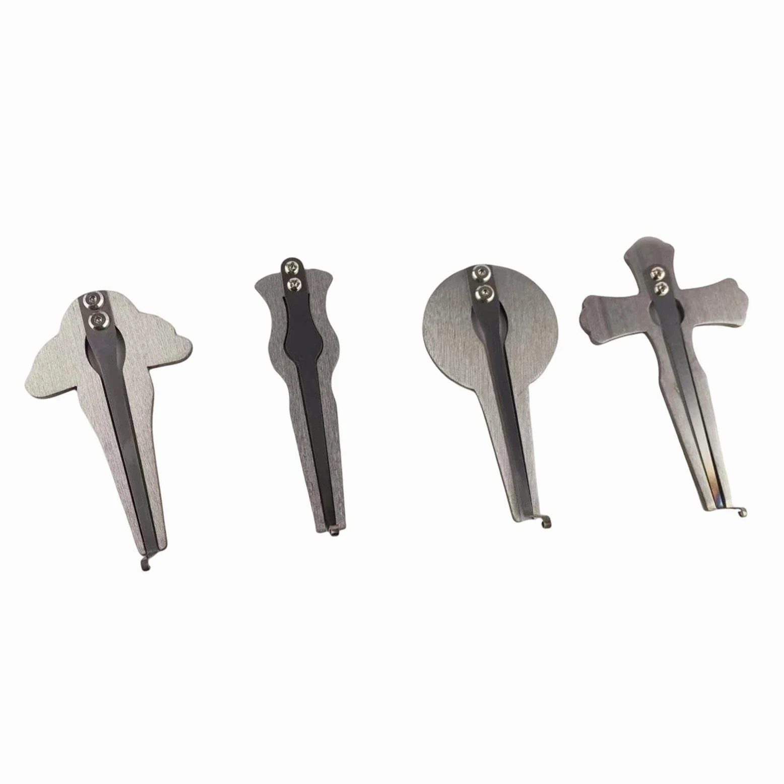 4 Pezzi Scacciapensieri Professionale Bocca Vargan Portatile Metallo Design Originale Suono Limpido Adatto per Principianti Bambini Club Creativi