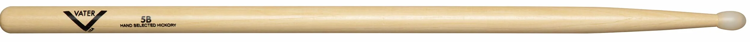 Bacchette di Vater VH5BN - 5B Serie di Hickory Americano - Punta ovale in nylon