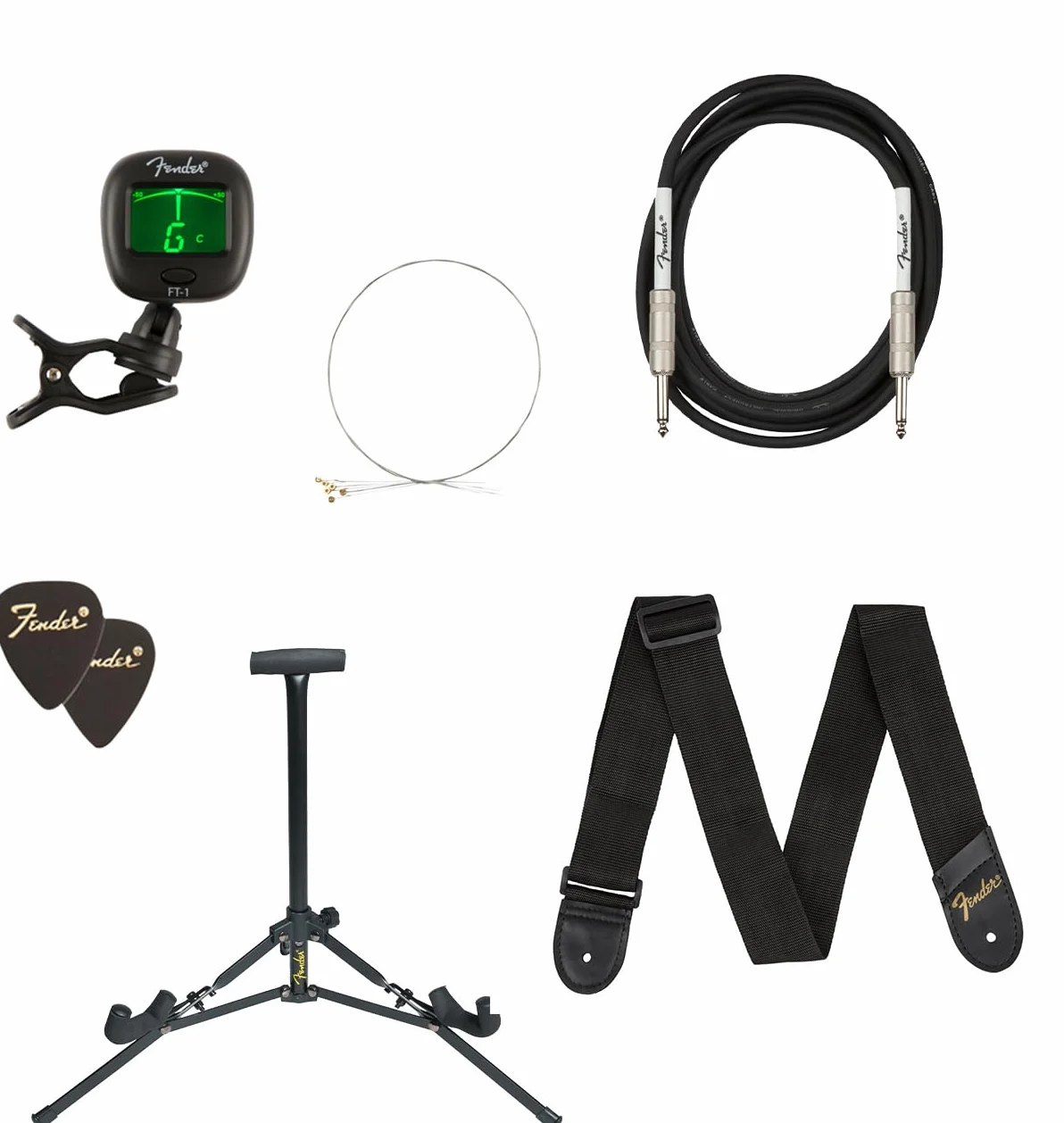 Fender Squier Debut Series Stratocaster Chitarra Elettrica Kit - Accessori Inclusi: - Stand - Ampli Frontman 10G - Gig Bag Imbottita - Tracolla - chitarra elettrica - Cavo da 3 m - Accordatore FT-1
