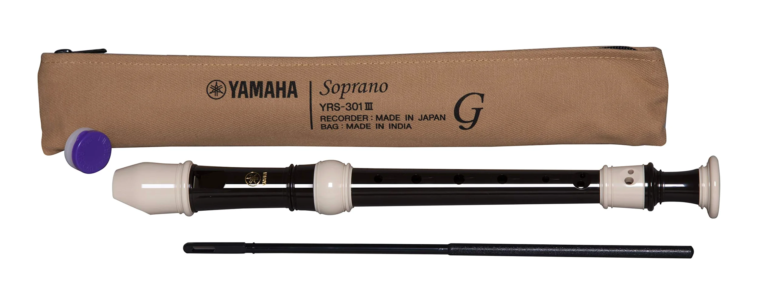 Yamaha YRS-301 Soprano Registratore Ditalino Tedesco, Chiave di C