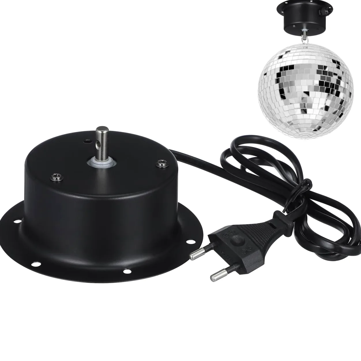PRETYZOOM Motore A Sfera A Specchio Illuminazione Scenica Piccolo Motore Elettrico Per Palla Da Discoteca Motore Rotante Per Motorizzato A Sfera A Specchio Per Puntelli Per Feste