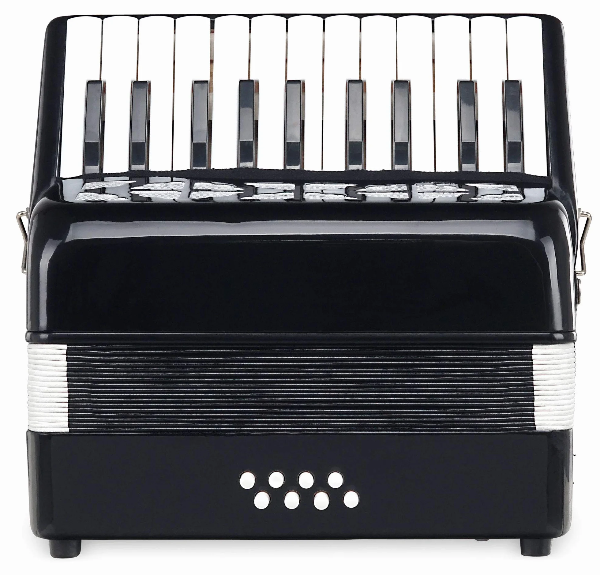 Classic Cantabile Secondo Junior Fisarmonica 8-Bass (22 tasti diatonici, 8 bassi, incl. tracolla e custodia) nera