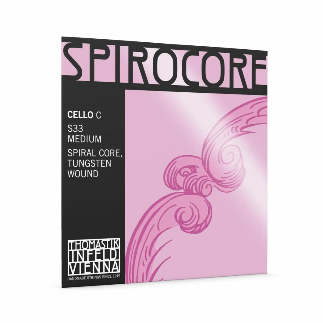Thomastik Corda per Violoncello 4/4 Spirocore - corda Do nucleo corda spirale flessibile, rivest. tungsteno, media