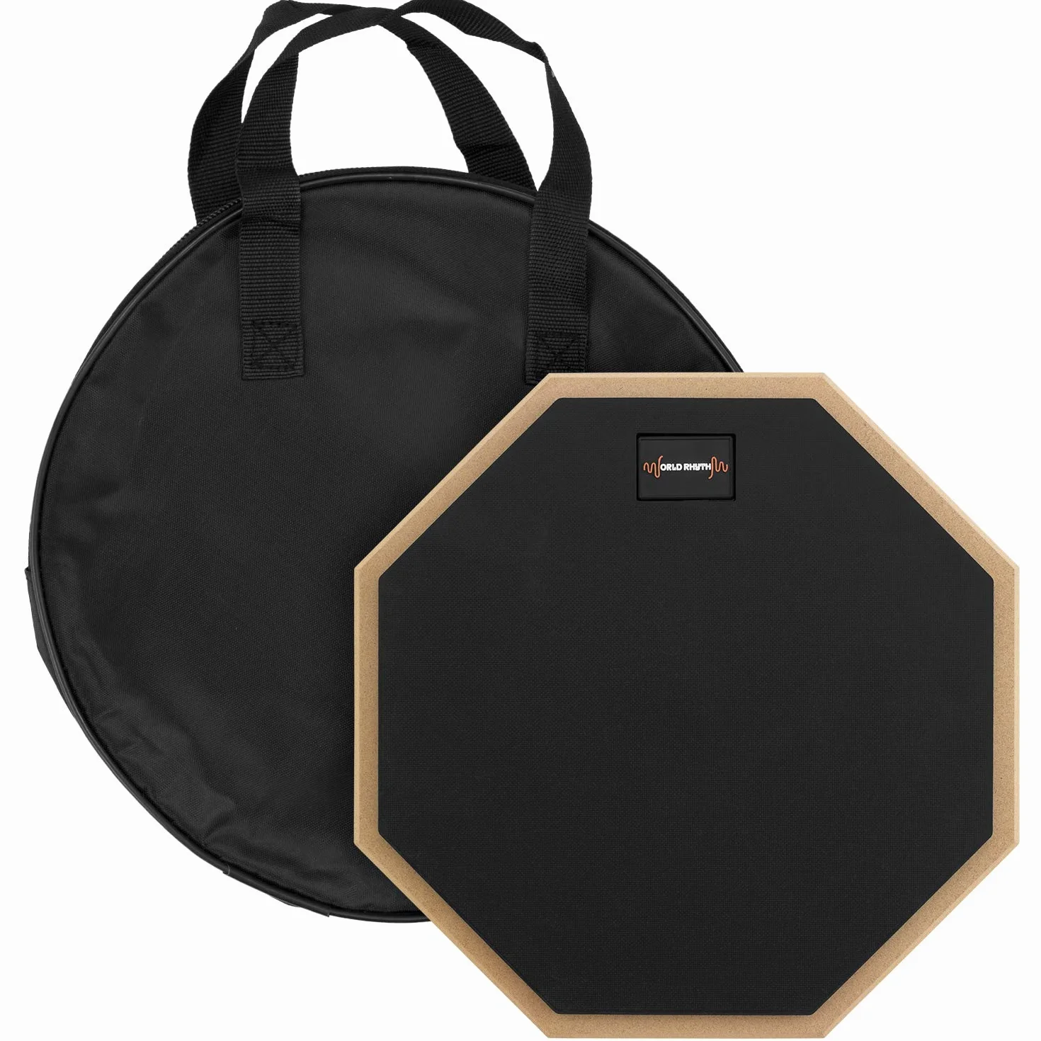 WR-606 10 pollici Drum Practice Pad - Pad per batteria silenzioso da 10 pollici per principianti con borsa per il trasporto