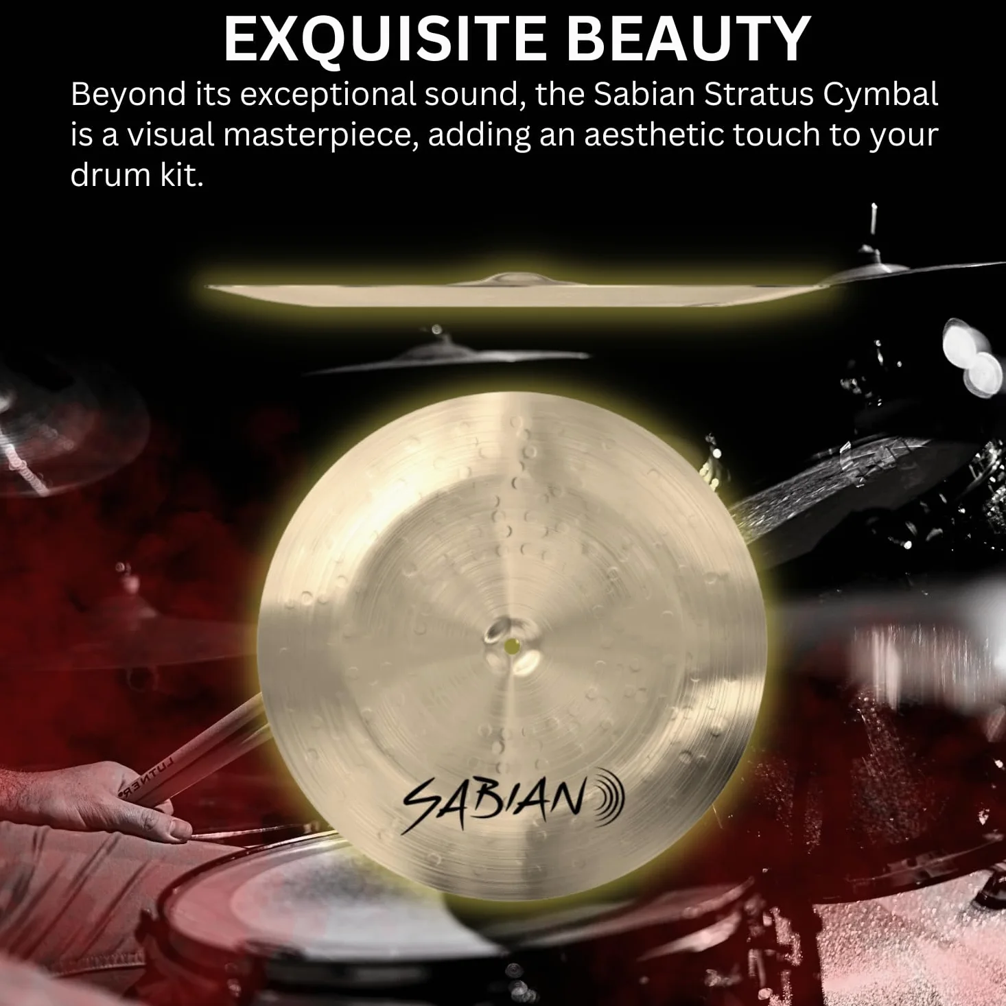 Sabian Stratus S1816 - Piatto cinese da 45,7 cm, colore: bronzo