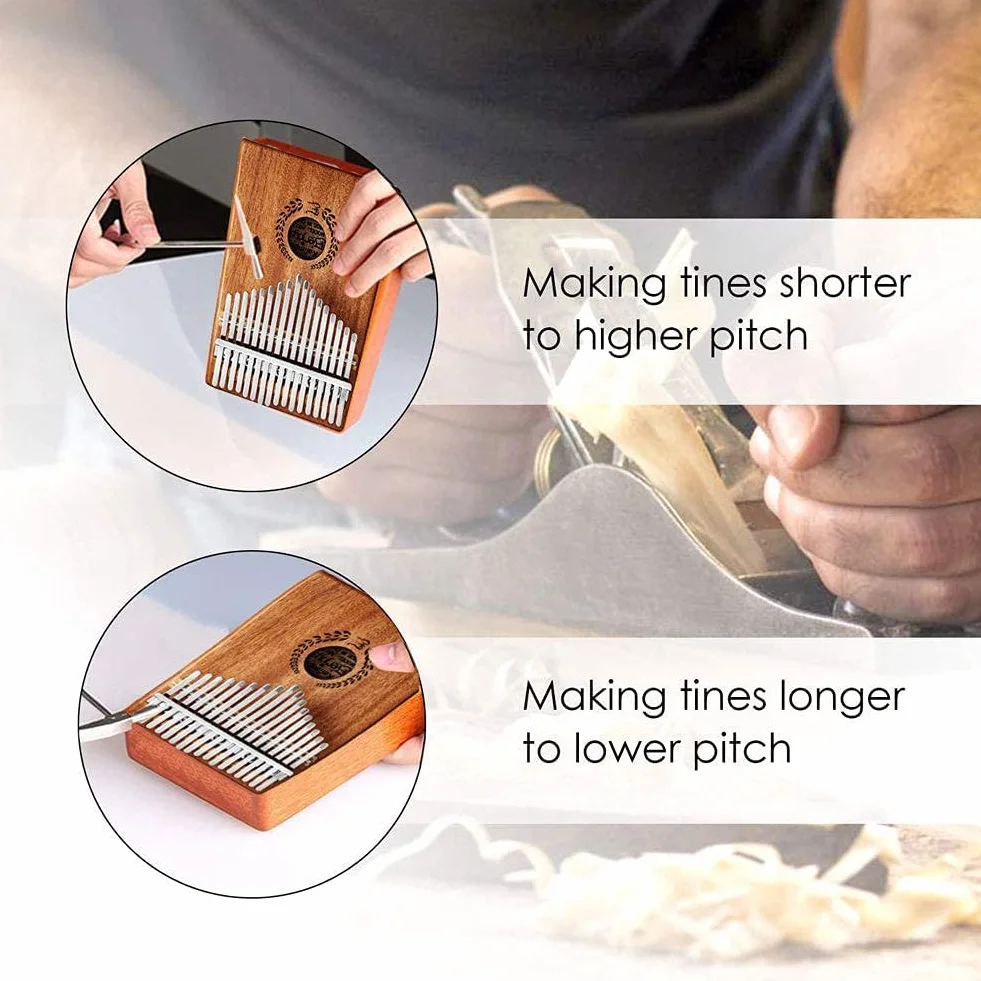 Kalimba Thumb Piano 17 Keys, Portable Mbira Finger Piano w/Protective Case, Fast to Learn Songbook, Tuning Hammer, All in One Kit (17keys, Mahogany)