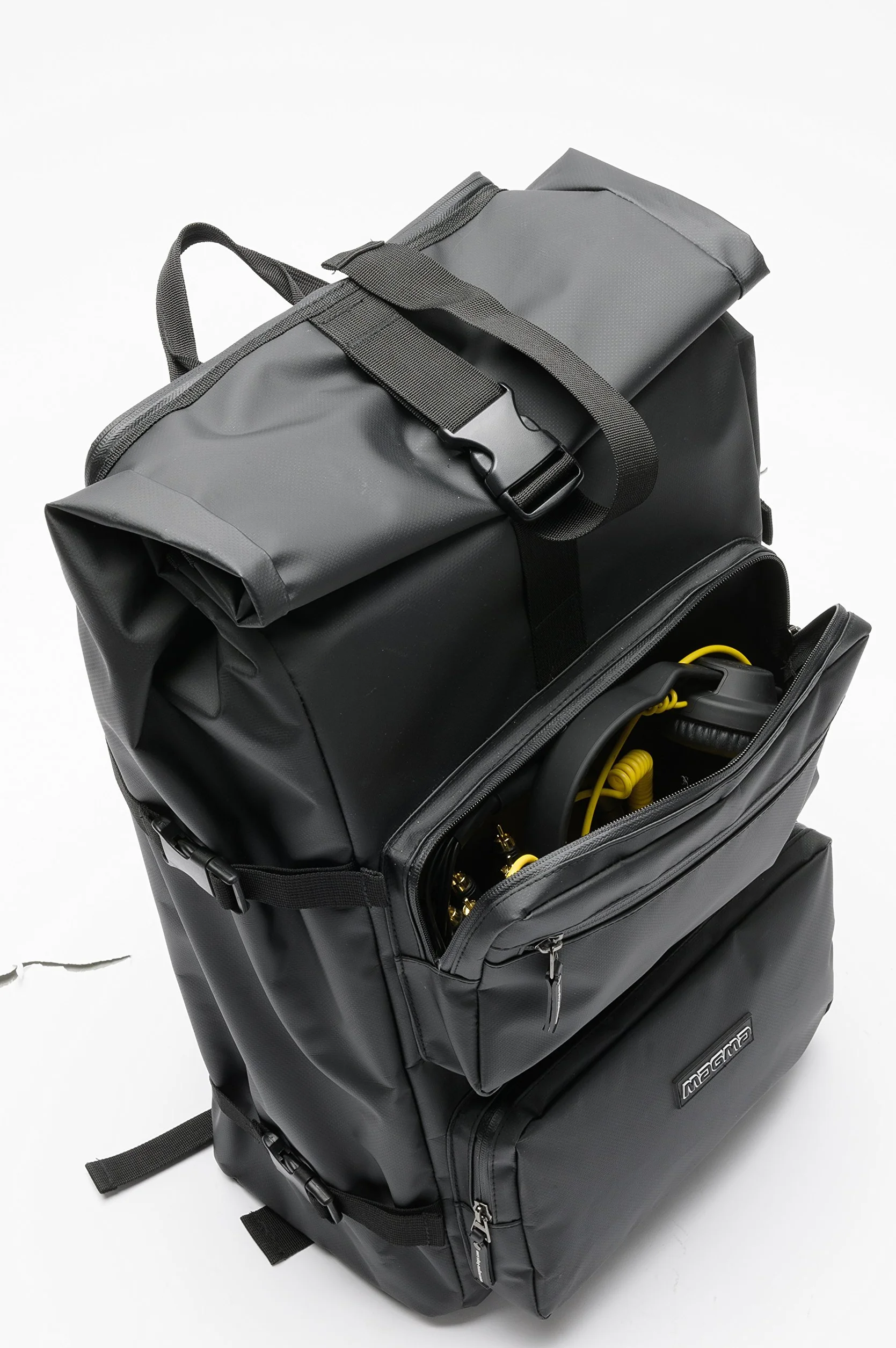 Rolltop Backpack Iii Zaino Multifunzione Imbottito Professionale Per Dj (Controller, Laptop, Cuffie,Scheda Audio, Dischi In Vinile Ecc.)