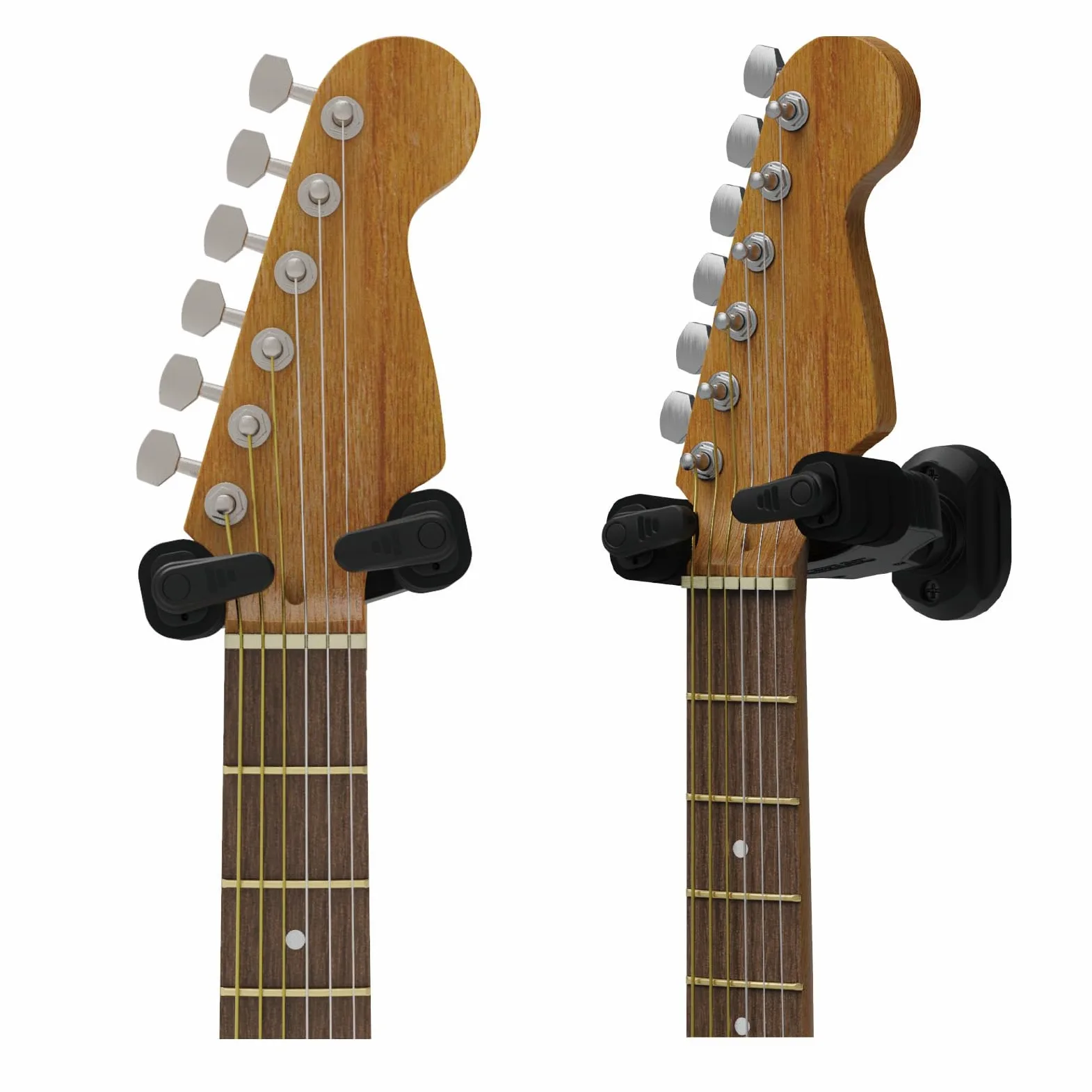 Rayzm Gancio da Muro per Chitarra Autobloccante, Supporto per Chitarra con Blocco Automatico della Gravità, Robusto Supporto per Gancio per Staffa per Strumenti per Chitarre, Mandolino e Banjo