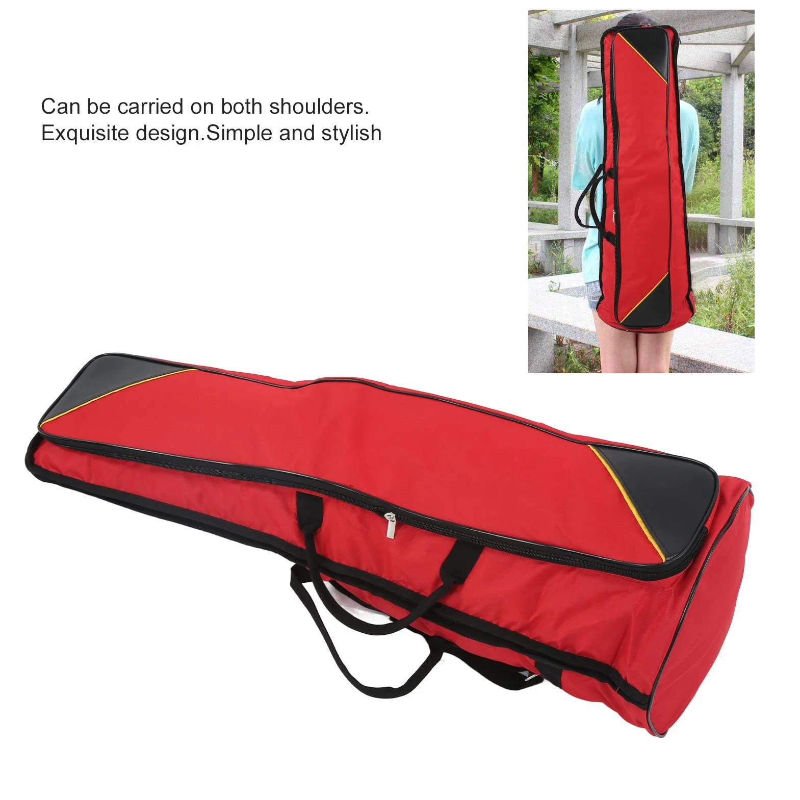 Borsa per Trombone, Custodia Morbida Imbottita in Tessuto Oxford Impermeabile con Maniglia e Tracolla, per Strumenti Musicali e Accessori, Design Funzionale per Musicisti in Viaggio
