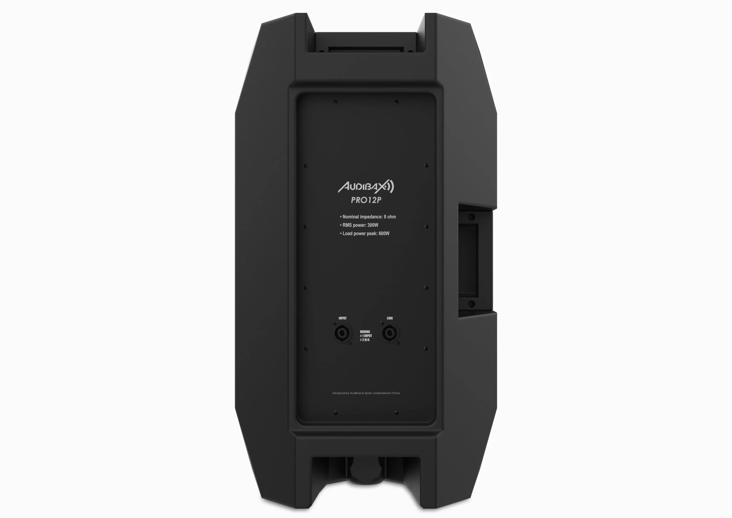 Audibax PRO12P - Altoparlante Passivo da 12" - Potenza Massima 1000W - Altoparlanti a 2 vie - Frequenza 20 KHz e 98 dB SPL - Dotato di 2 Ingressi e 2 Prese Vocali Speakon - Grande Portabilità