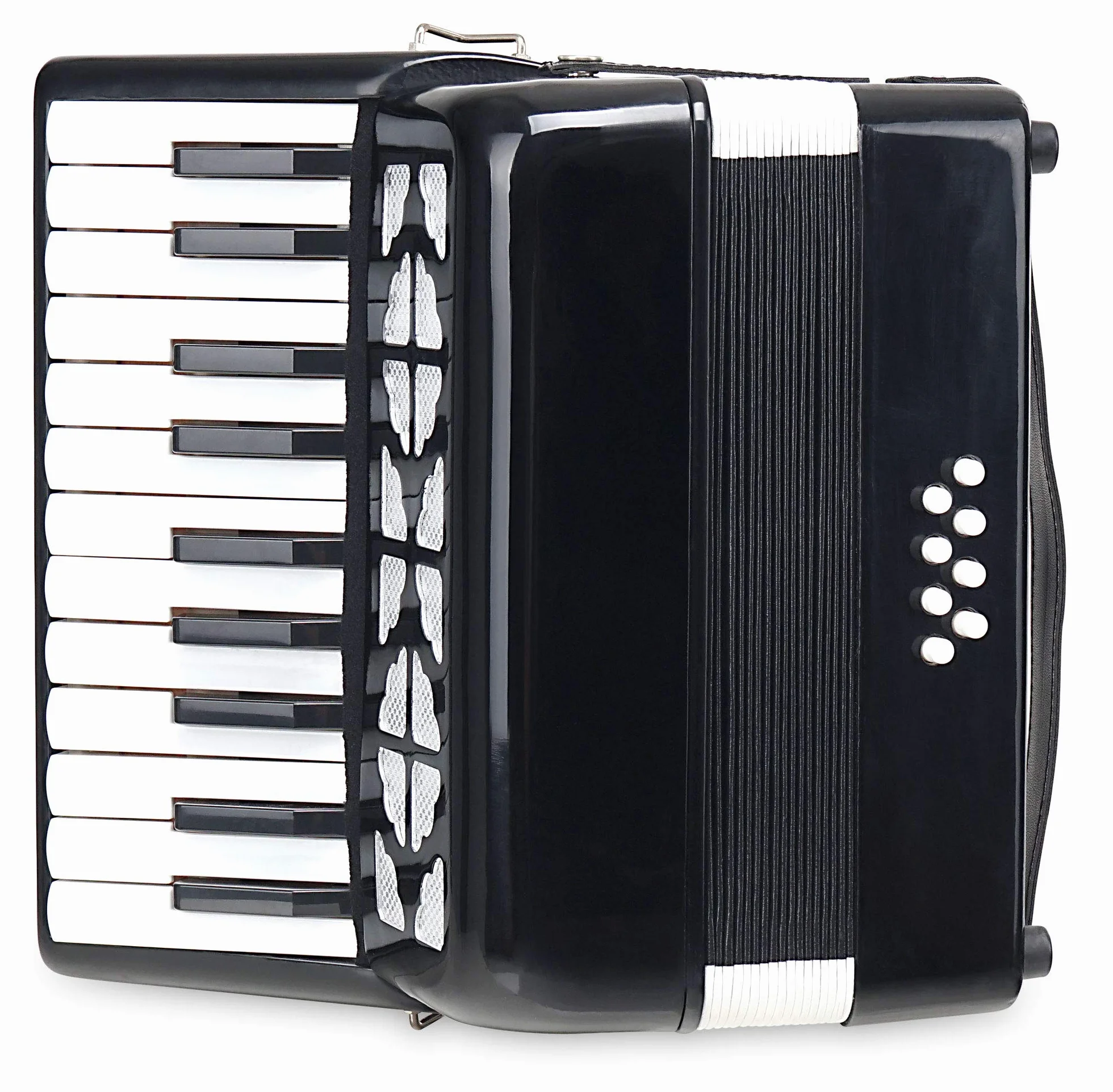 Classic Cantabile Secondo Junior Fisarmonica 8-Bass (22 tasti diatonici, 8 bassi, incl. tracolla e custodia) nera