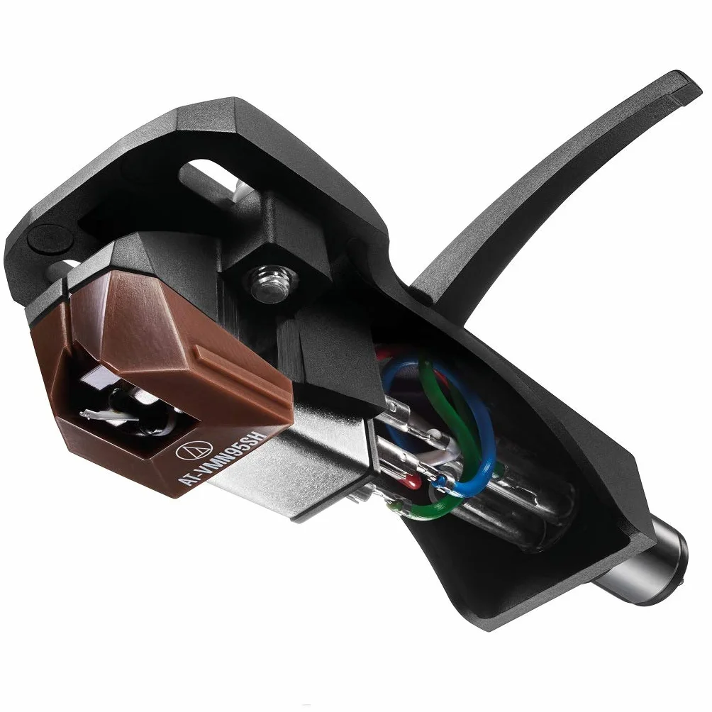 Audio-Technica AT-VM95SH/H Moving Magnet Cartuccia sulla AT-HS6 Headshell