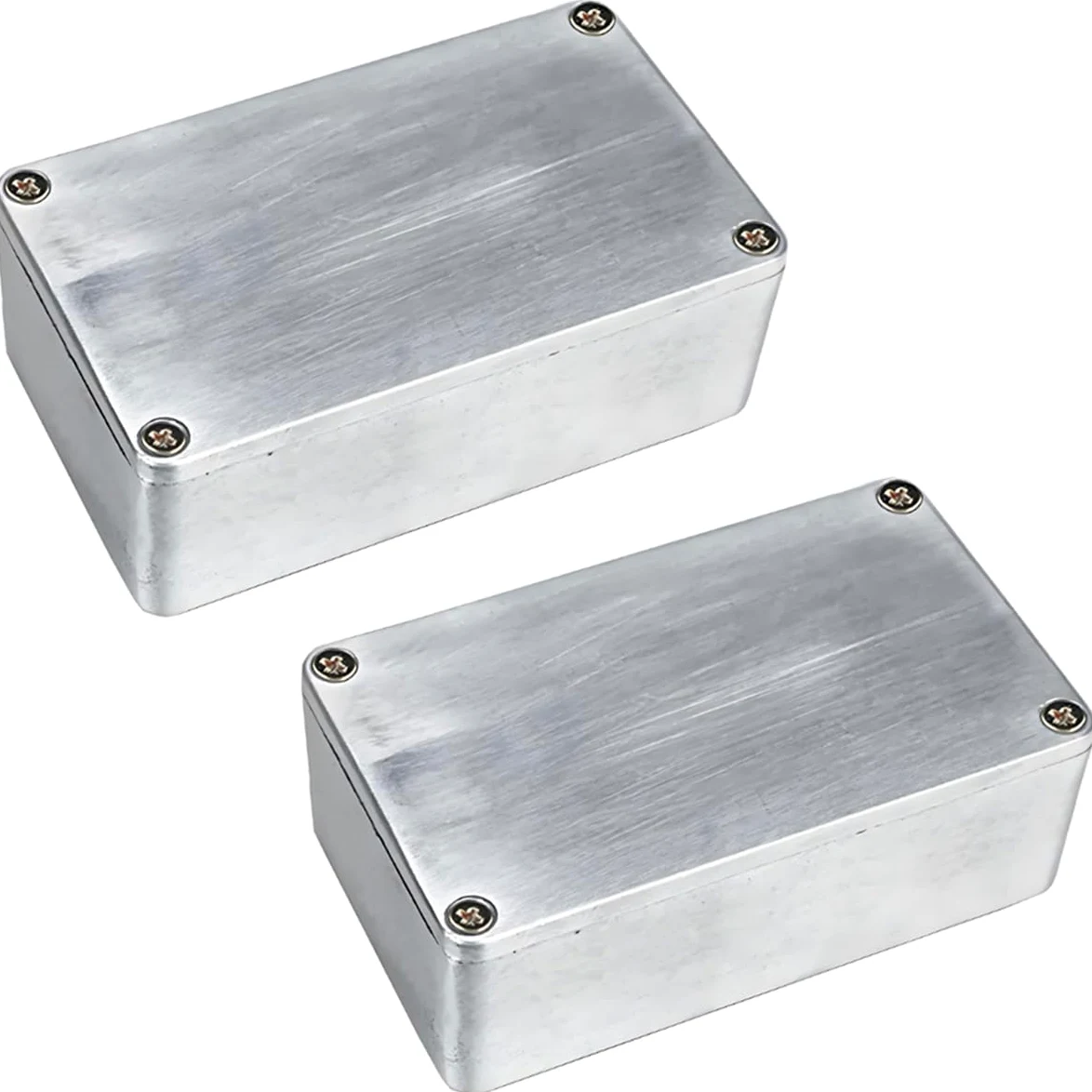 2 Pezzi 1590G Custodia per Pedale Effetto Chitarra Scatola Metallo Stomp Alluminio Pressofuso Progetti Elettronico Case Cassa Pedali Effetti Contenitore 100mmx50mmx26mm