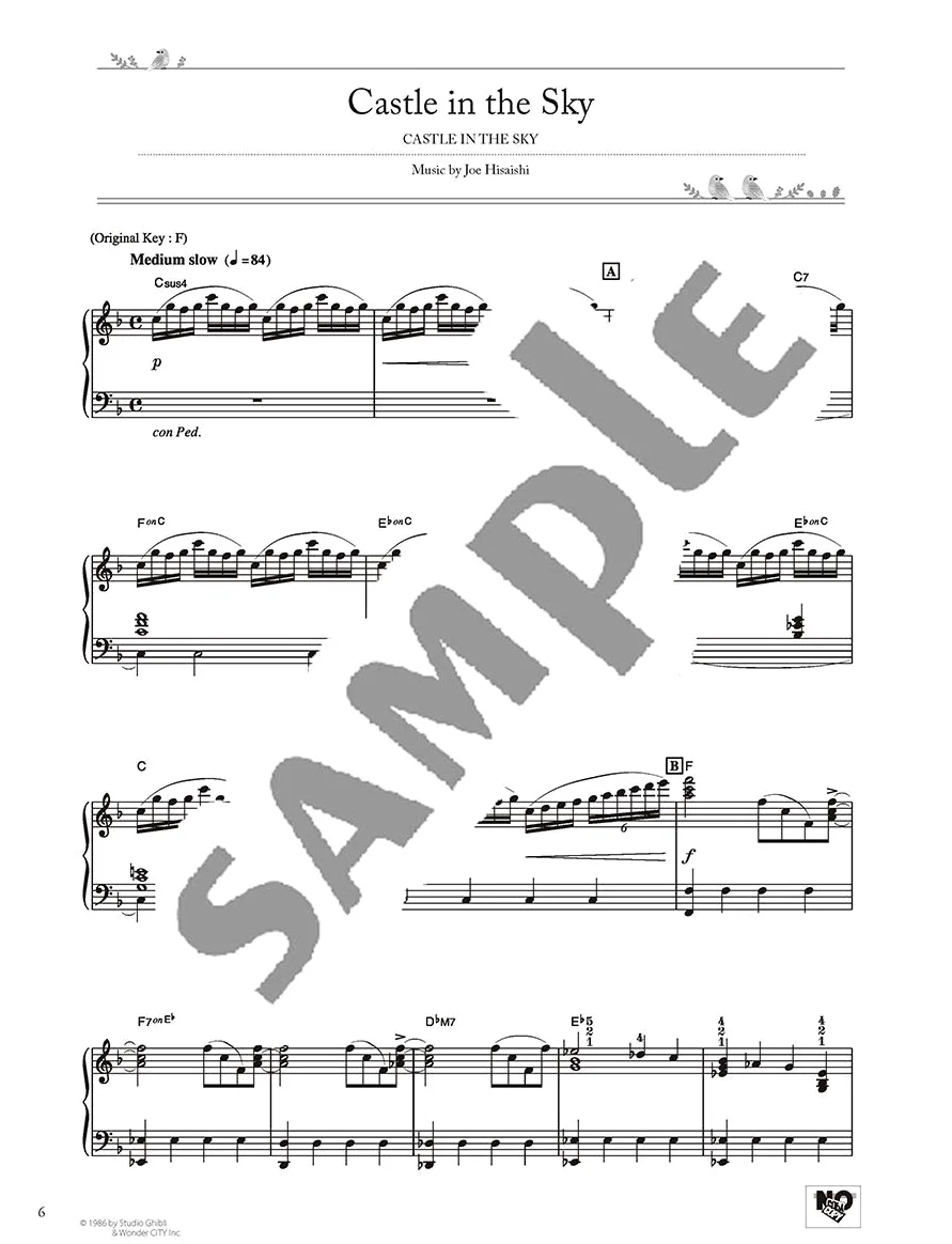 Studio ghibli best hit 10 advanced/english - niveau avance pour piano