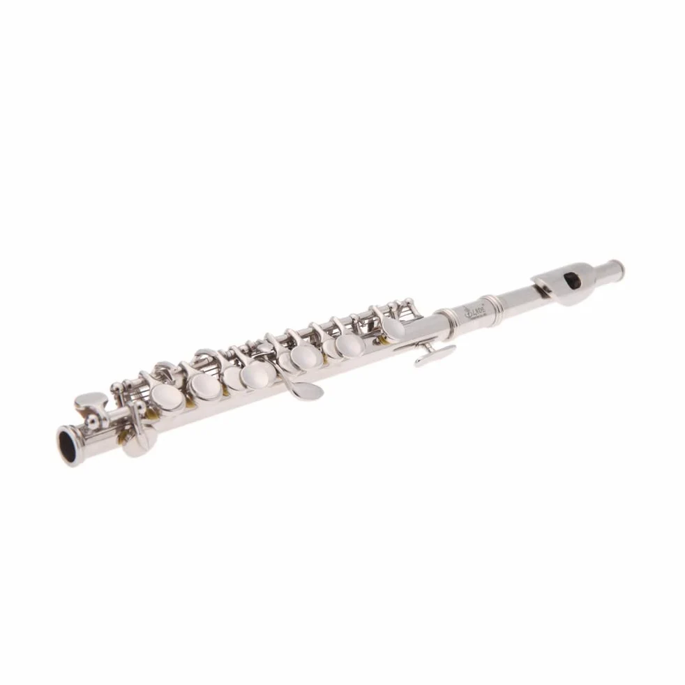 Btuty Piccolo Ottavino - Flauto a forma di C placcato argento