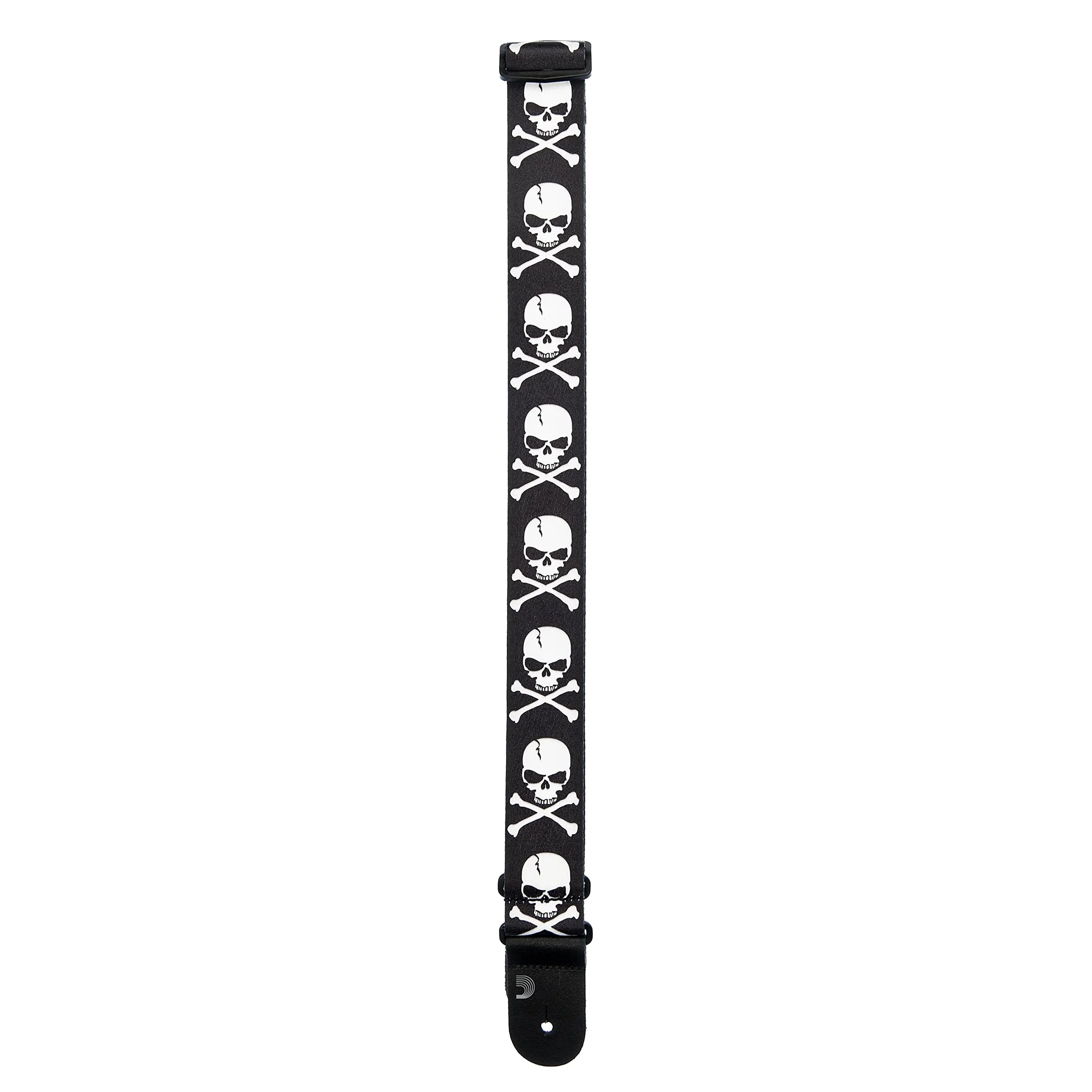 Planet Waves 50H01 Tracolla per Chitarra in Tessuto, Teschio e Ossa Incrociate