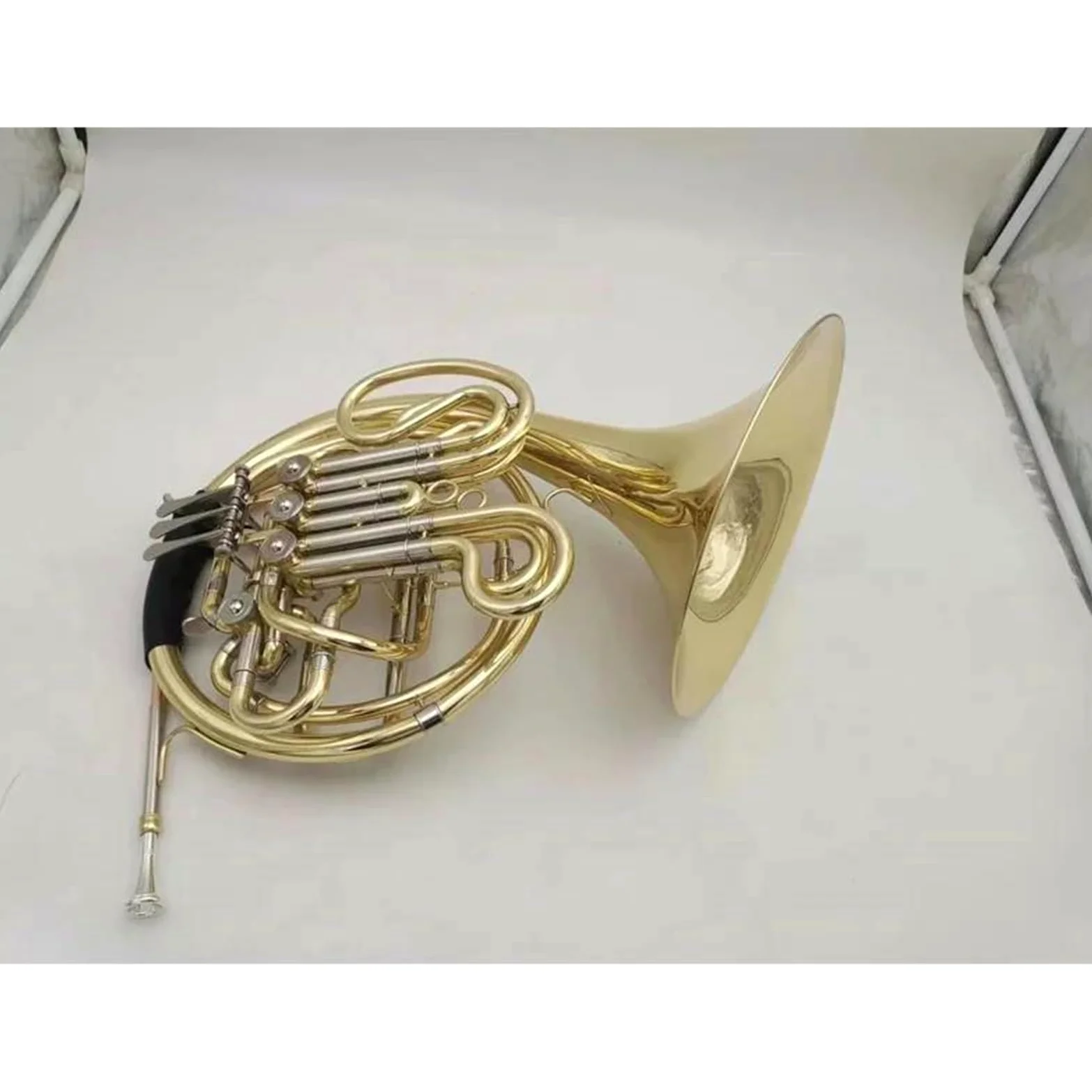corno francese strumento musicale Corno Francese Doppio 4 Tasti Fa/Sib Strumento Musicale In Ottone Con Custodia A Forte Penetrazione