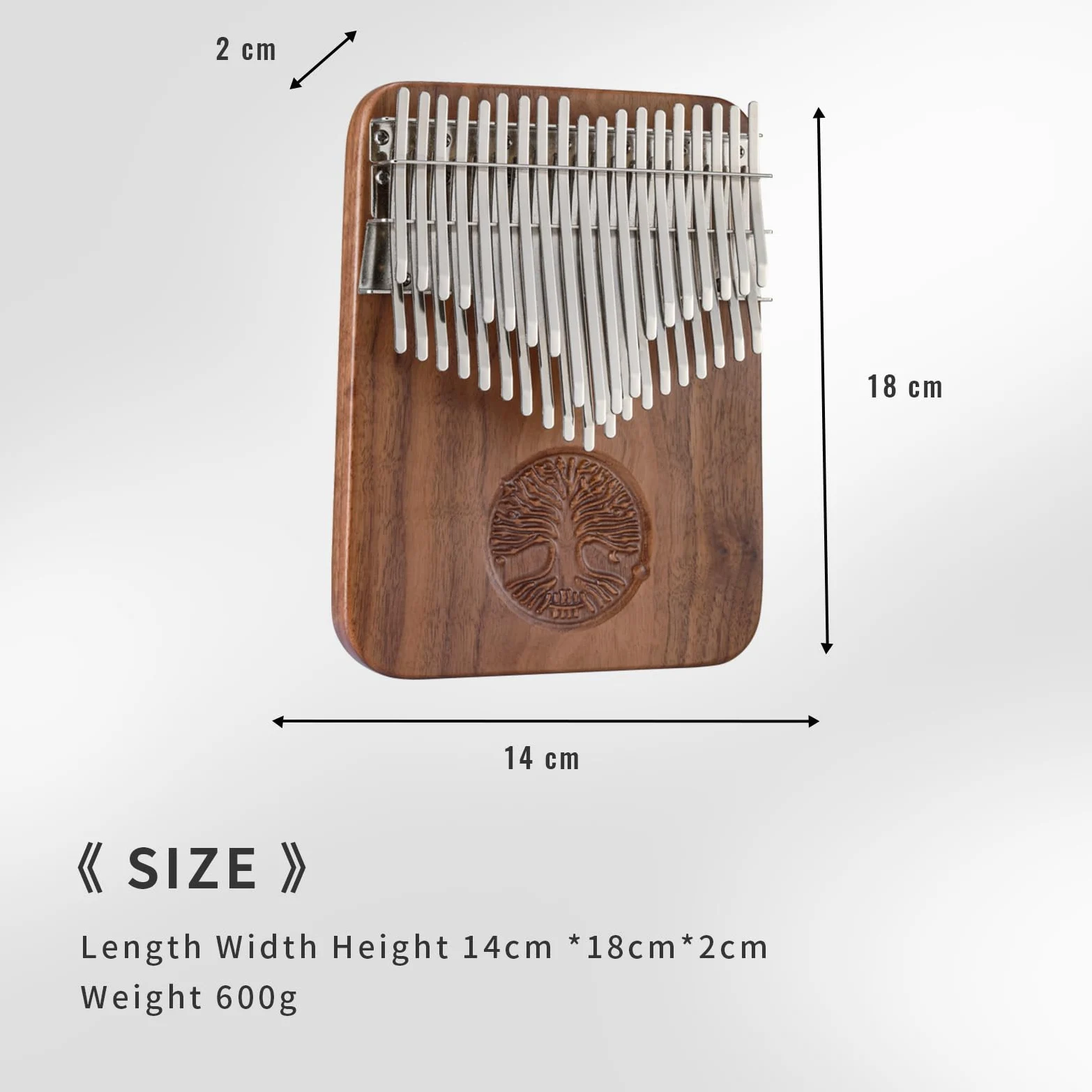 Hluru Kalimba - Pianoforte da pollice a 38 tasti, strumenti musicali accordati a C, a doppio strato, con libro di canzoni Kalimba, tuning e altro ancora, per bambini, adulti, principianti e